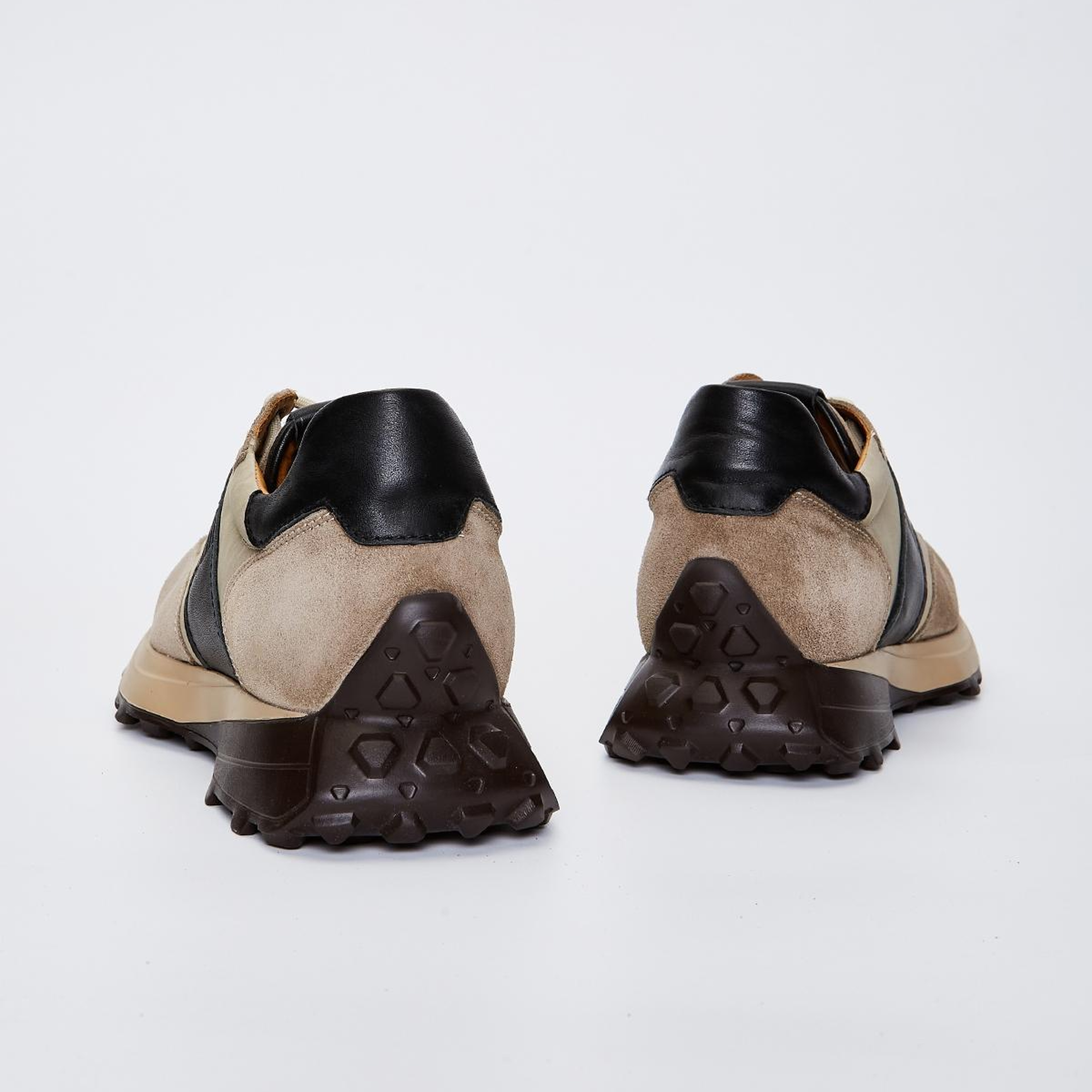 Valmenti Erkek Hakiki Deri Bej Süet Spor Ayakkabı