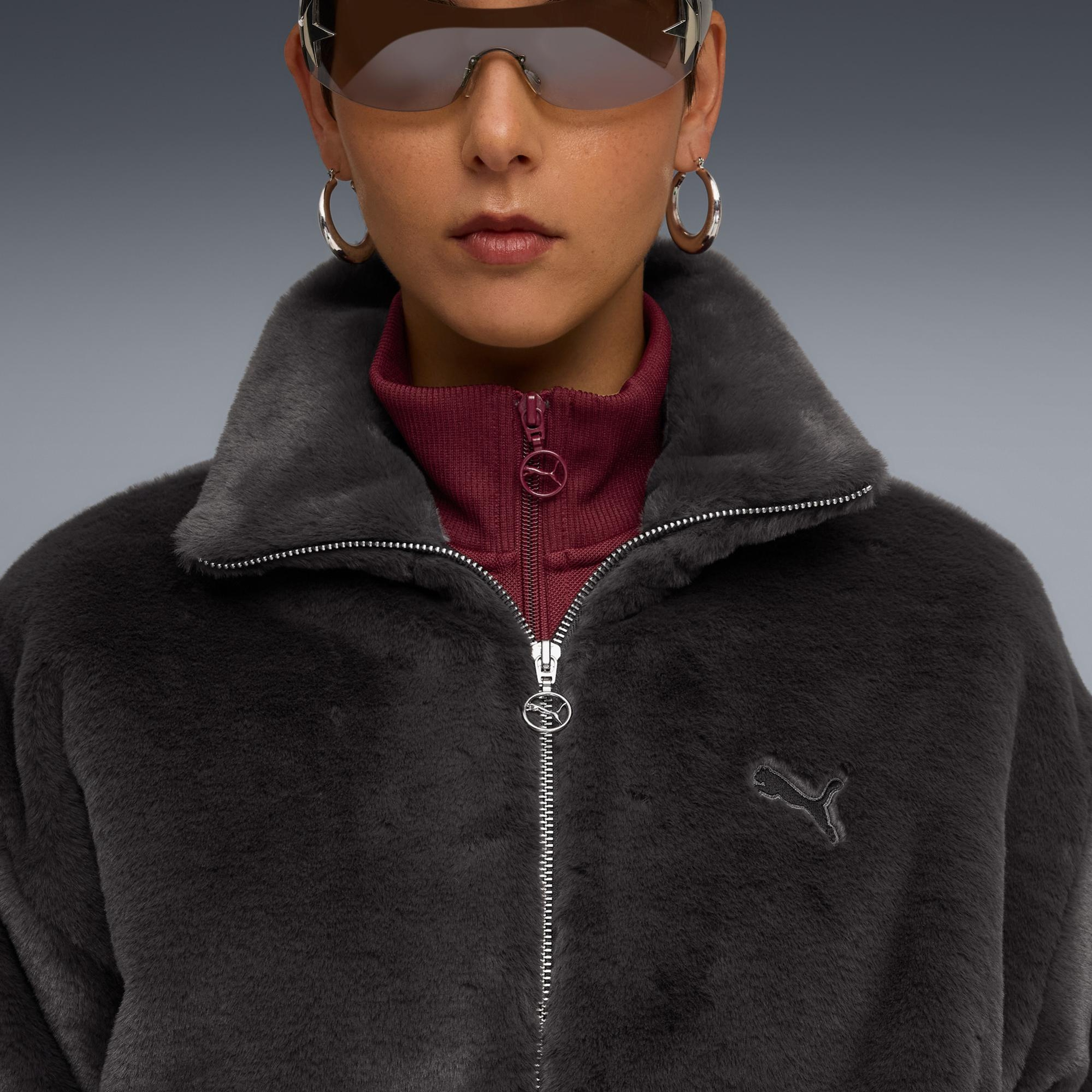 Puma Wardrobe Essentials Relaxed Kadın Gri Ceket