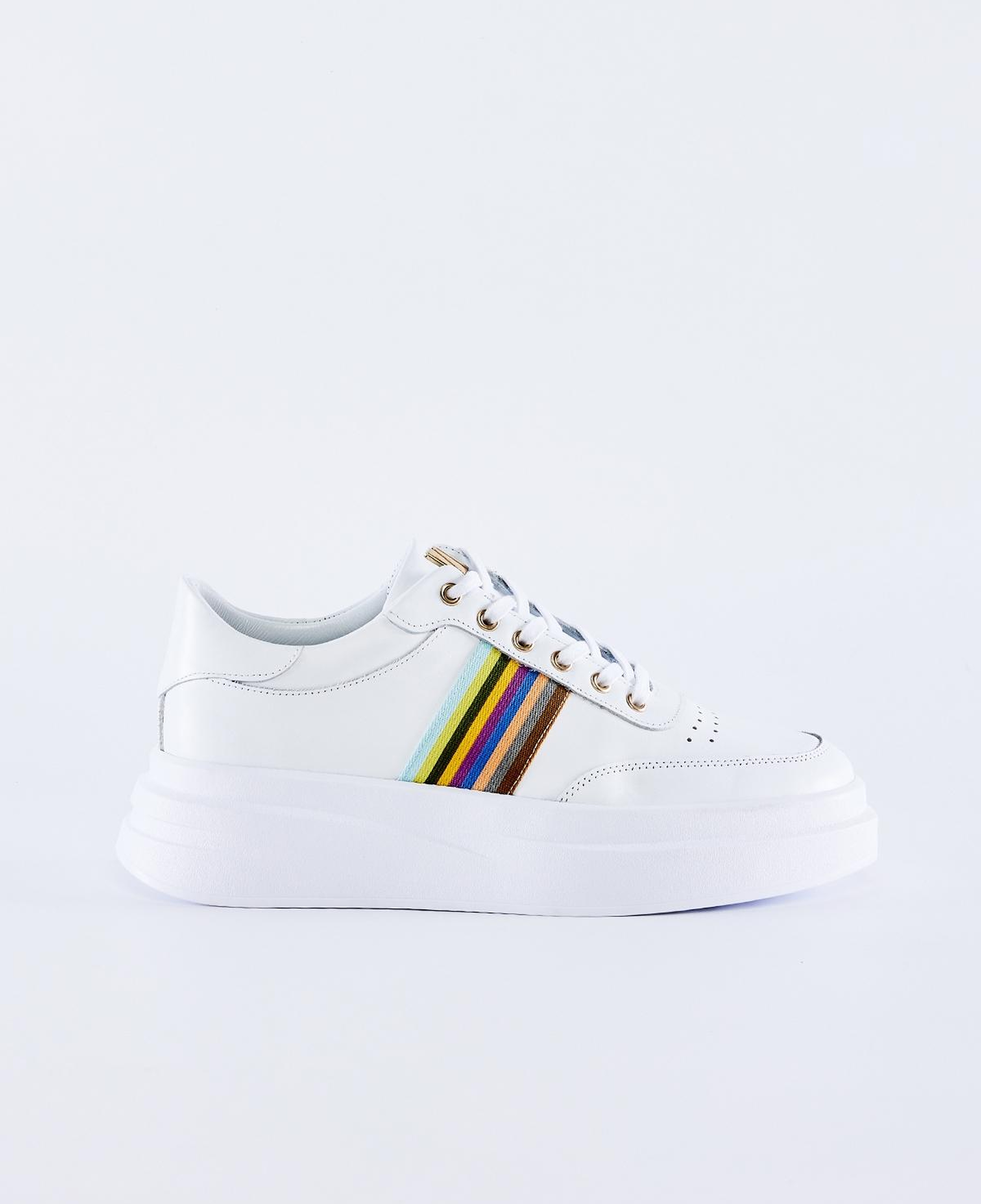 Valmenti Erkek Hakiki Deri Beyaz Spor Ayakkabı