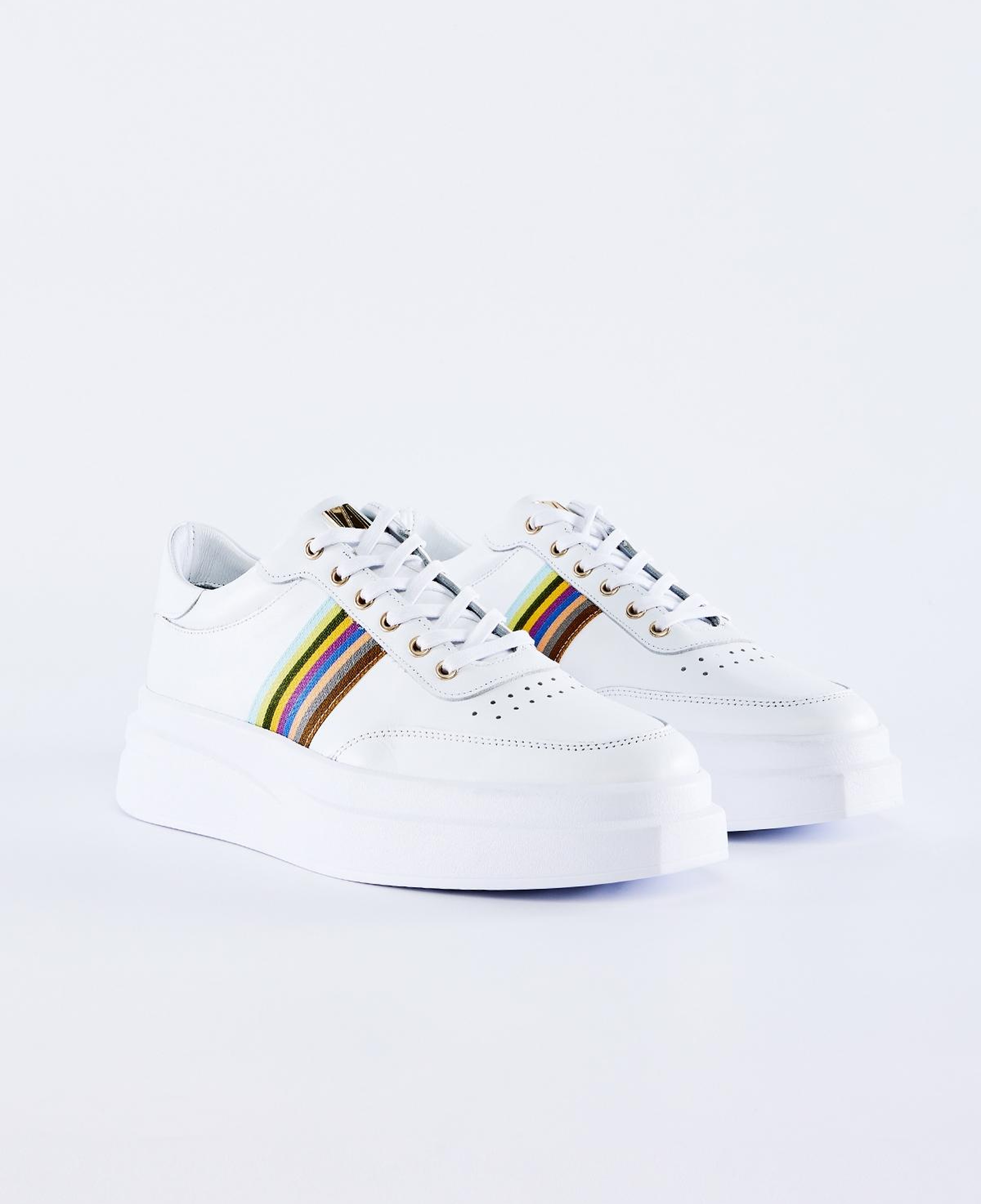 Valmenti Erkek Hakiki Deri Beyaz Spor Ayakkabı