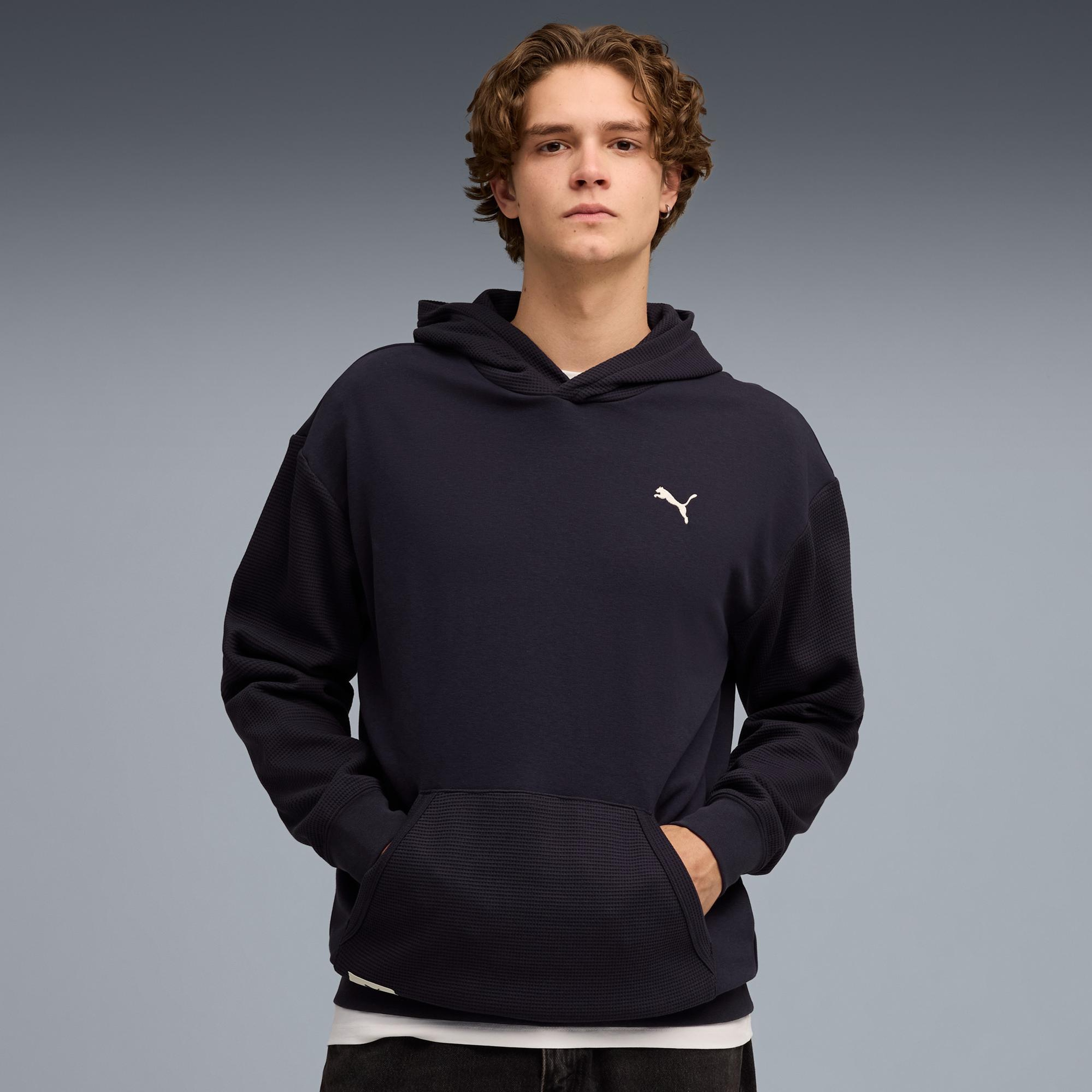 Puma Classic Relaxed Erkek Mavi Sweatshirt