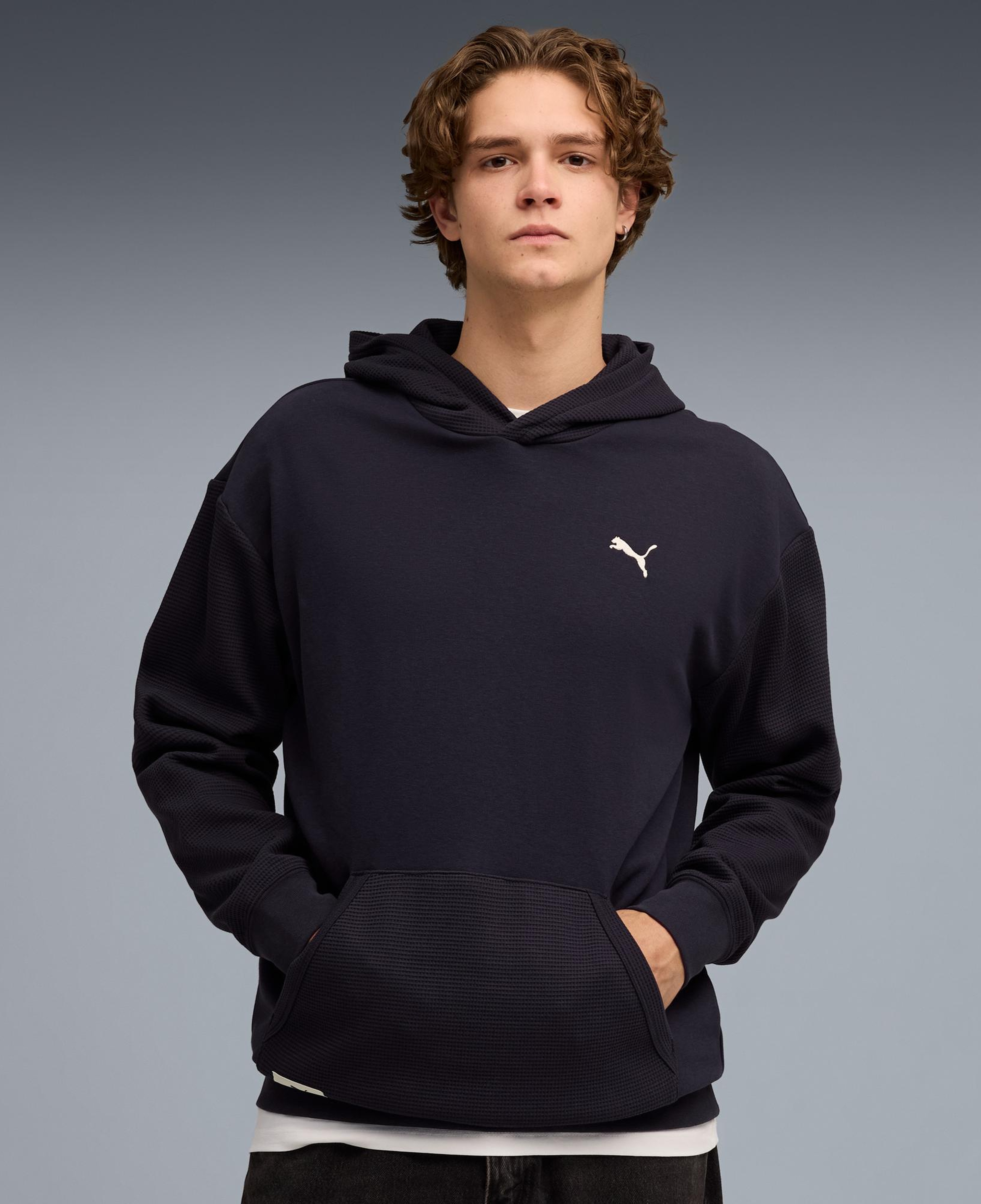 Puma Classic Relaxed Erkek Mavi Sweatshirt