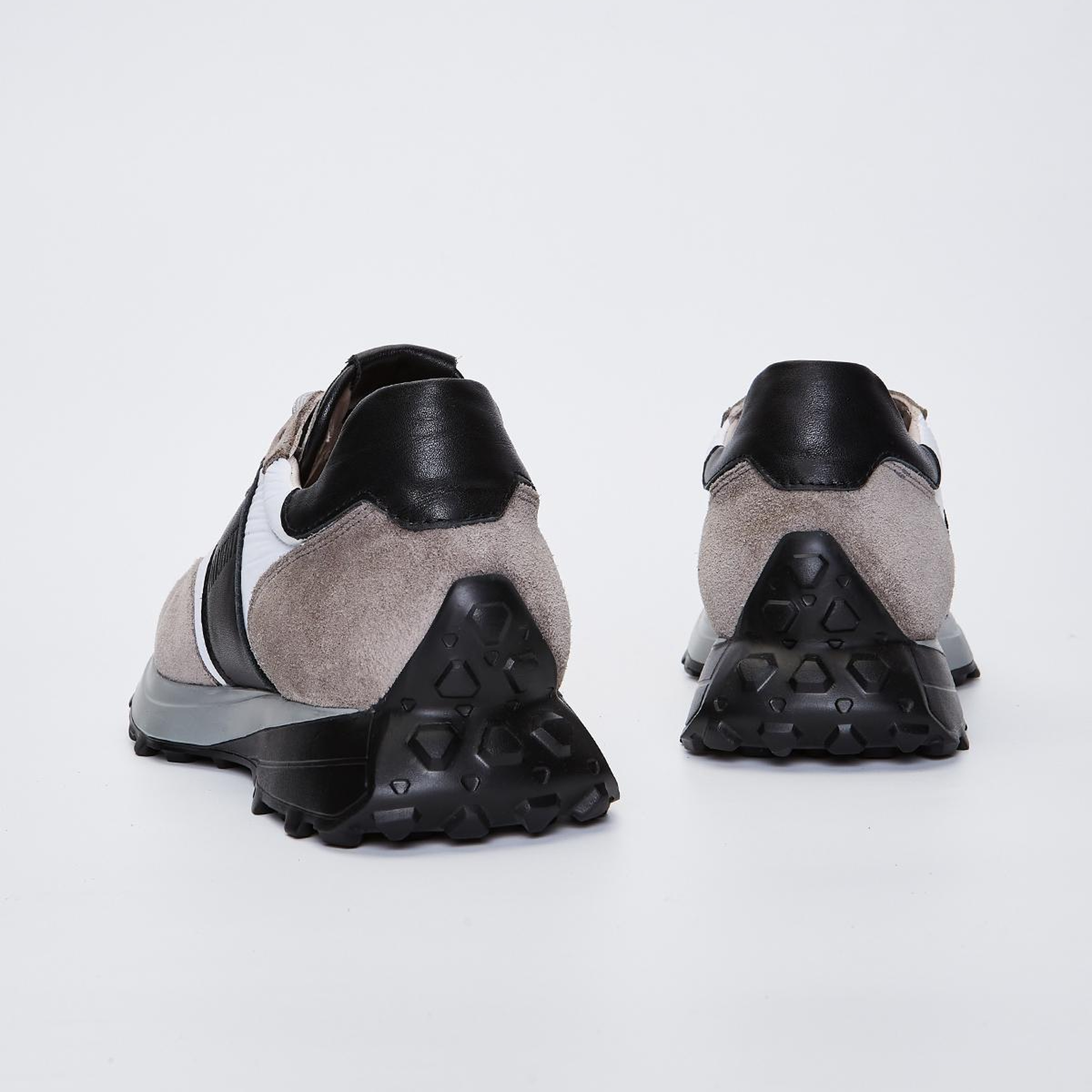 Valmenti Erkek Hakiki Deri Gri Süet Spor Ayakkabı