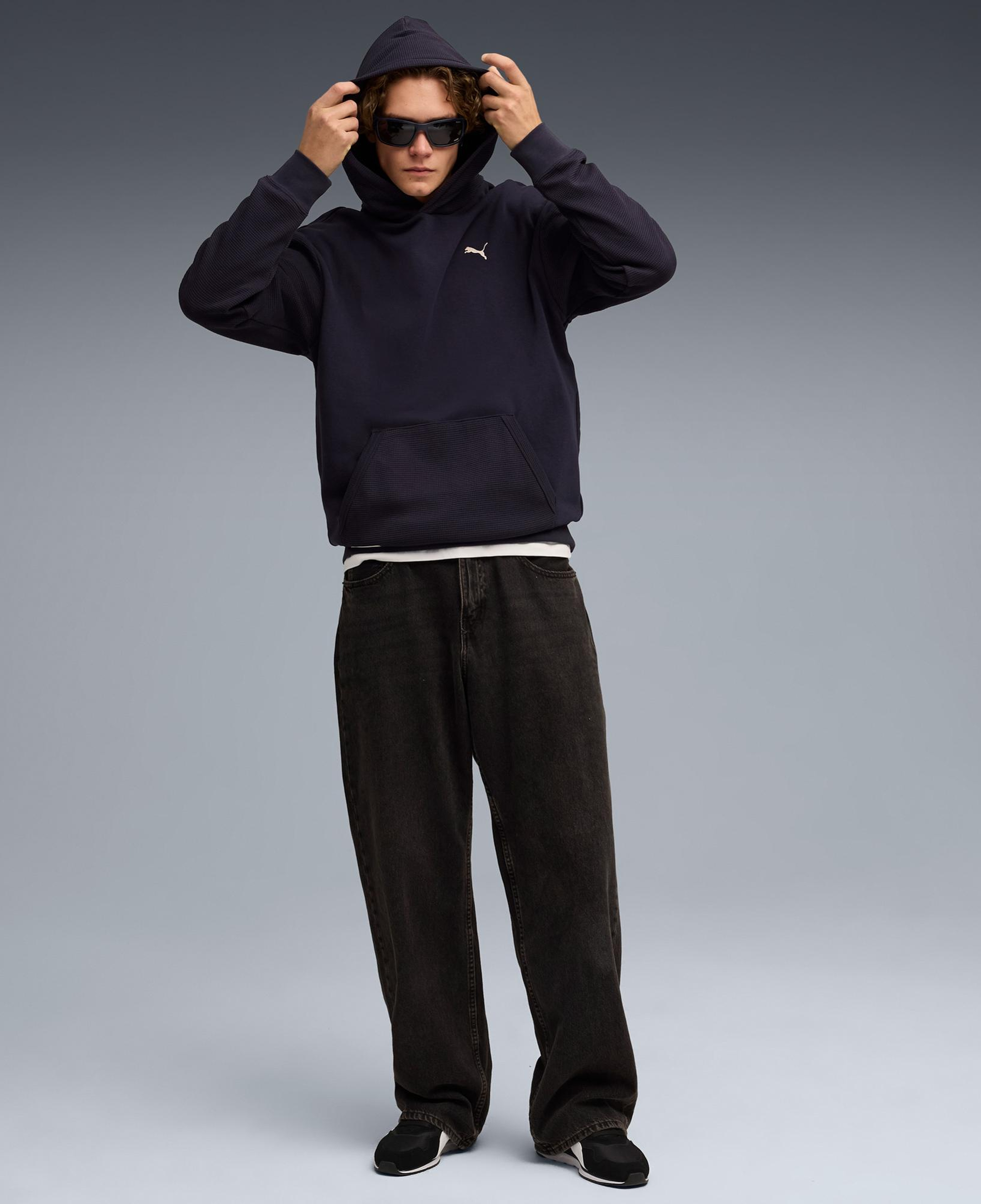 Puma Classic Relaxed Erkek Mavi Sweatshirt