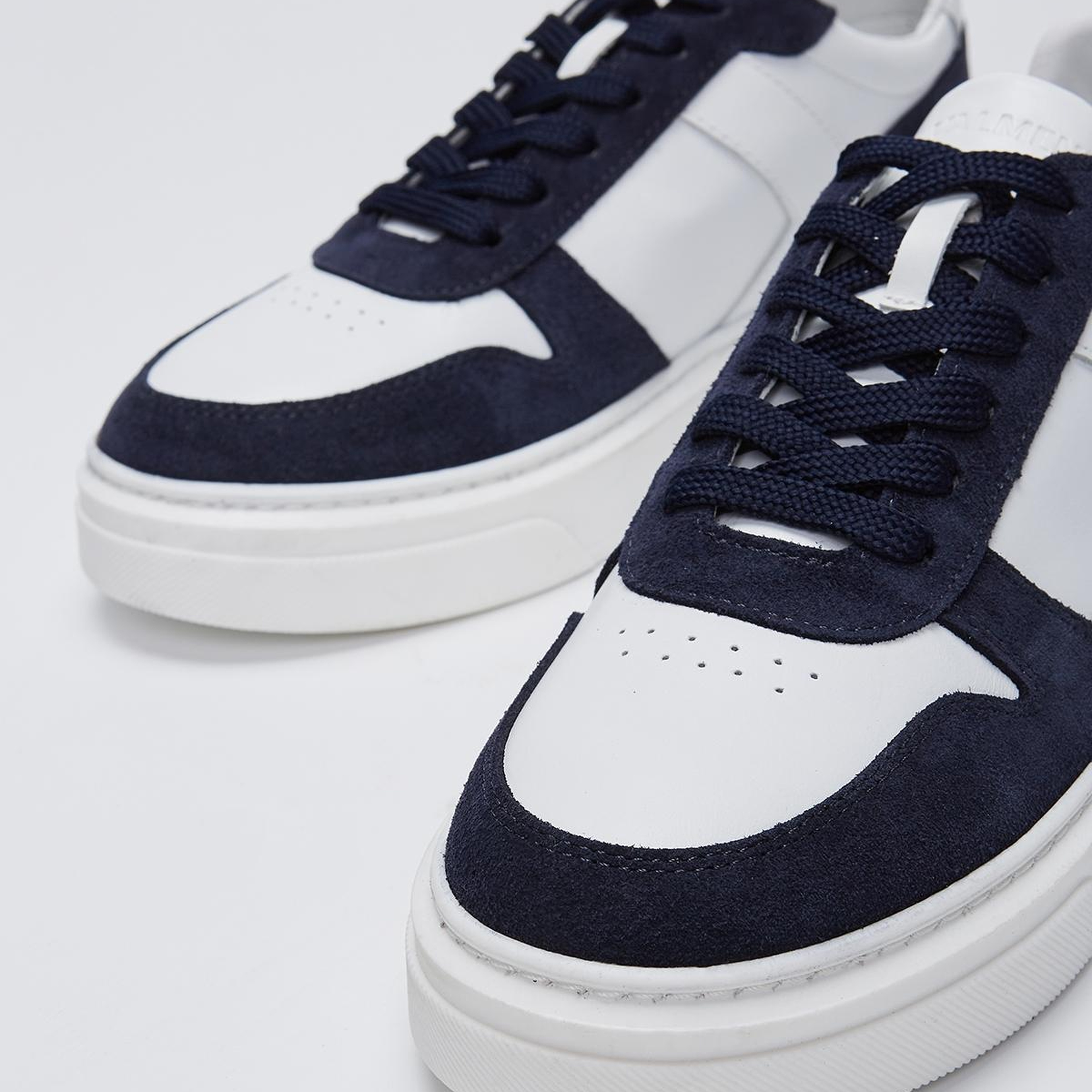 Valmenti Erkek Hakiki Deri Lacivert/Beyaz Spor Ayakkabı