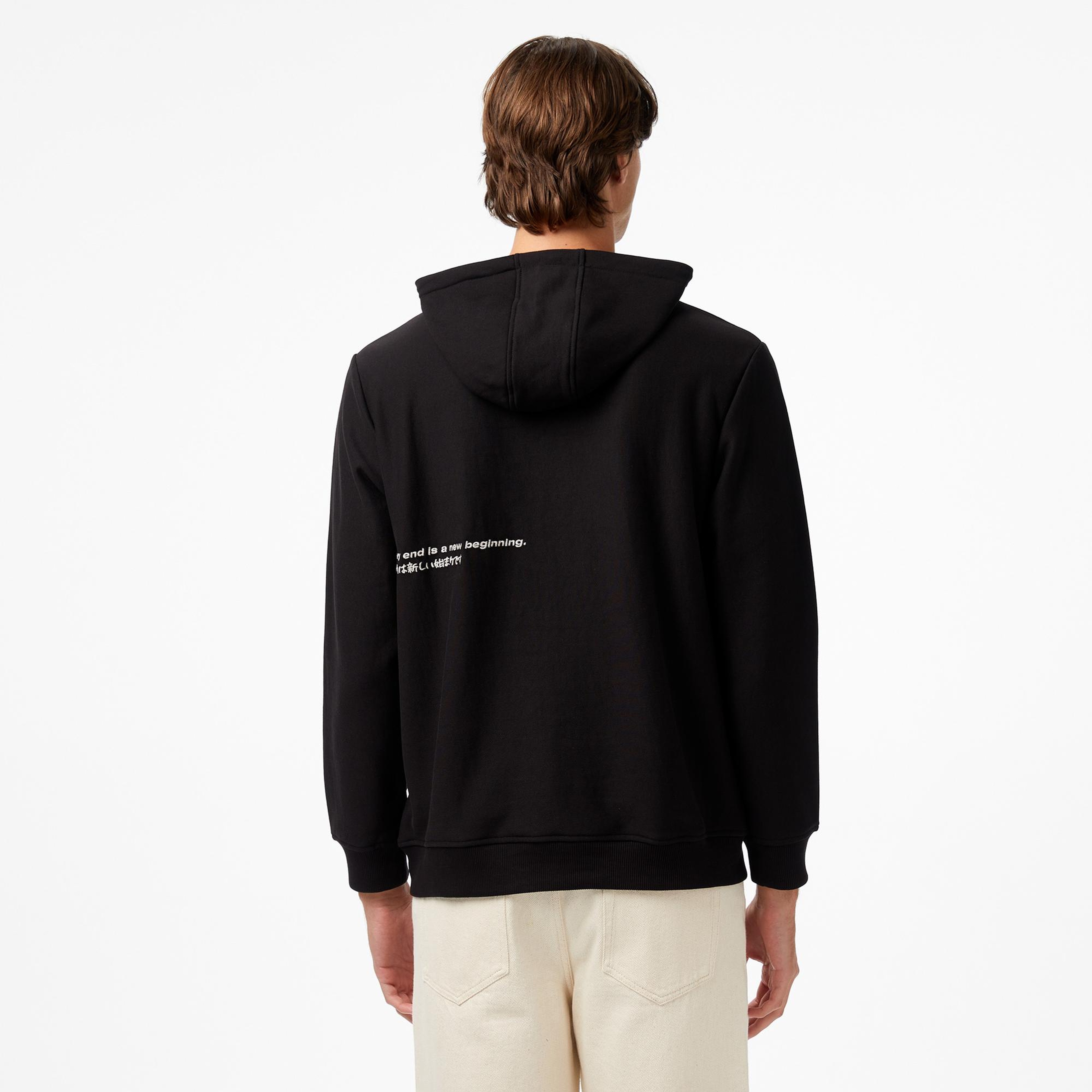 UNITED4 Erkek Siyah Sweatshirt