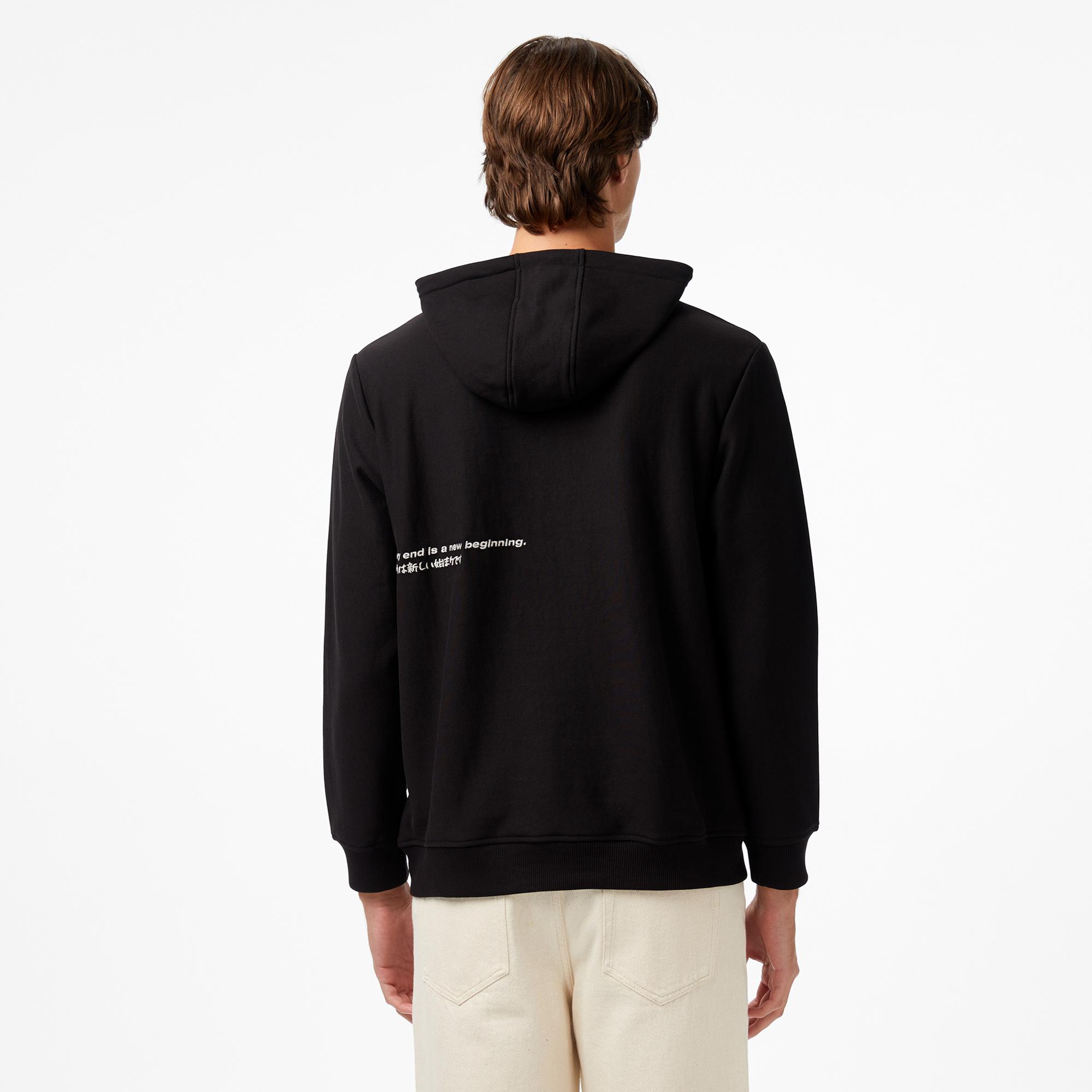 UNITED4 Erkek Siyah Sweatshirt
