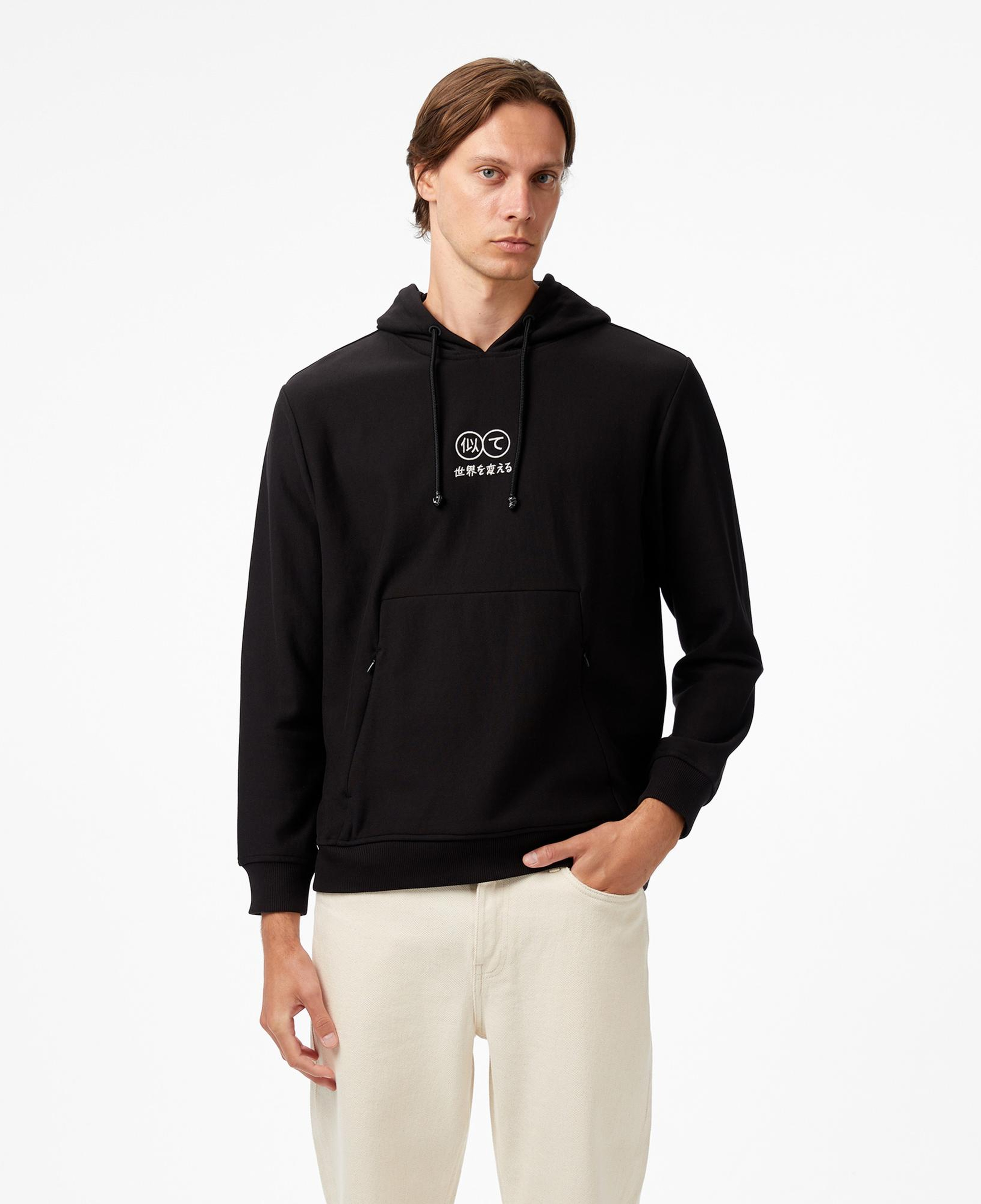 UNITED4 Erkek Siyah Sweatshirt