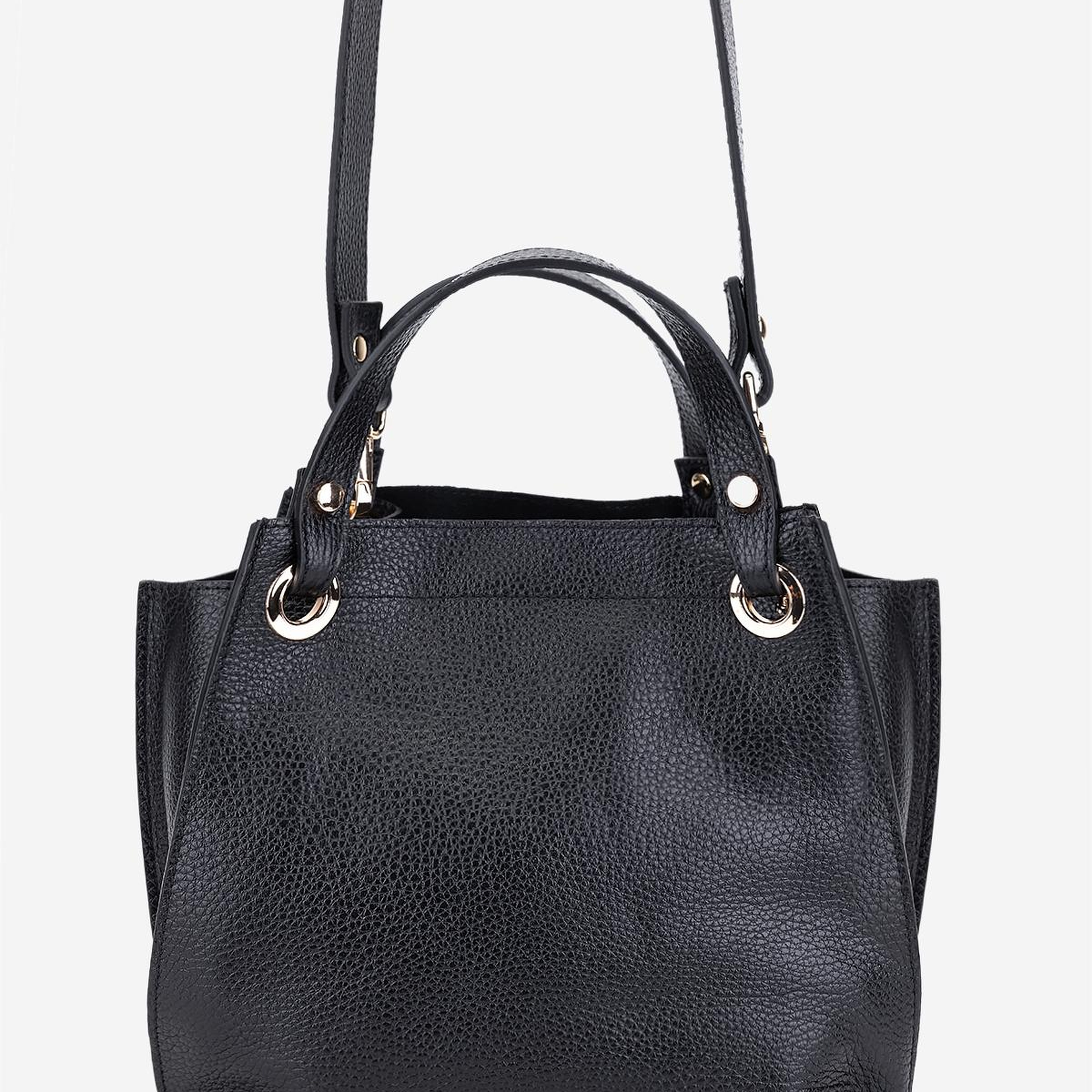 Valmenti Kadın Hakiki Deri Siyah Floter Kol Çantası