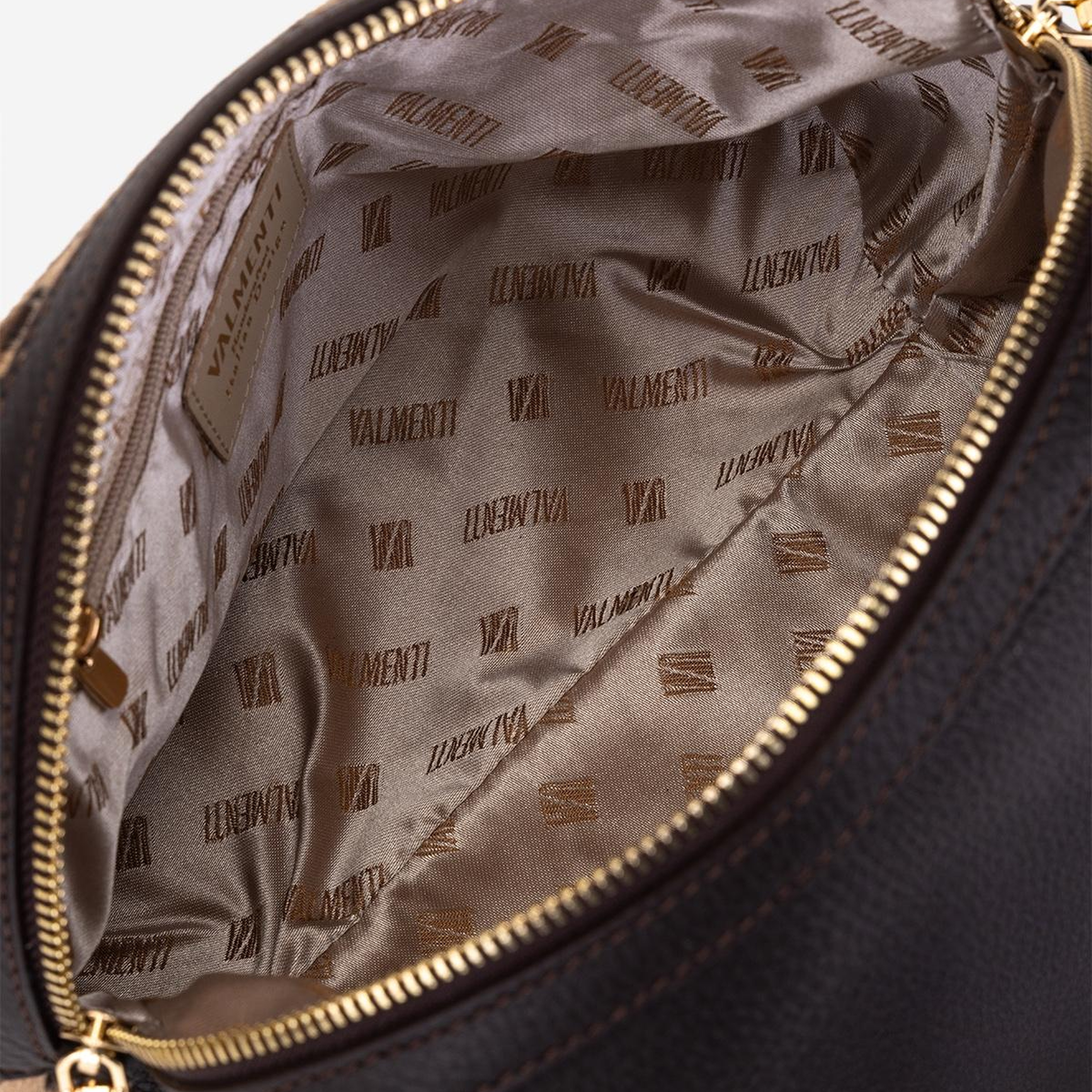 Valmenti Kadın Hakiki Deri Kahverengi Leopar Kol Çantası