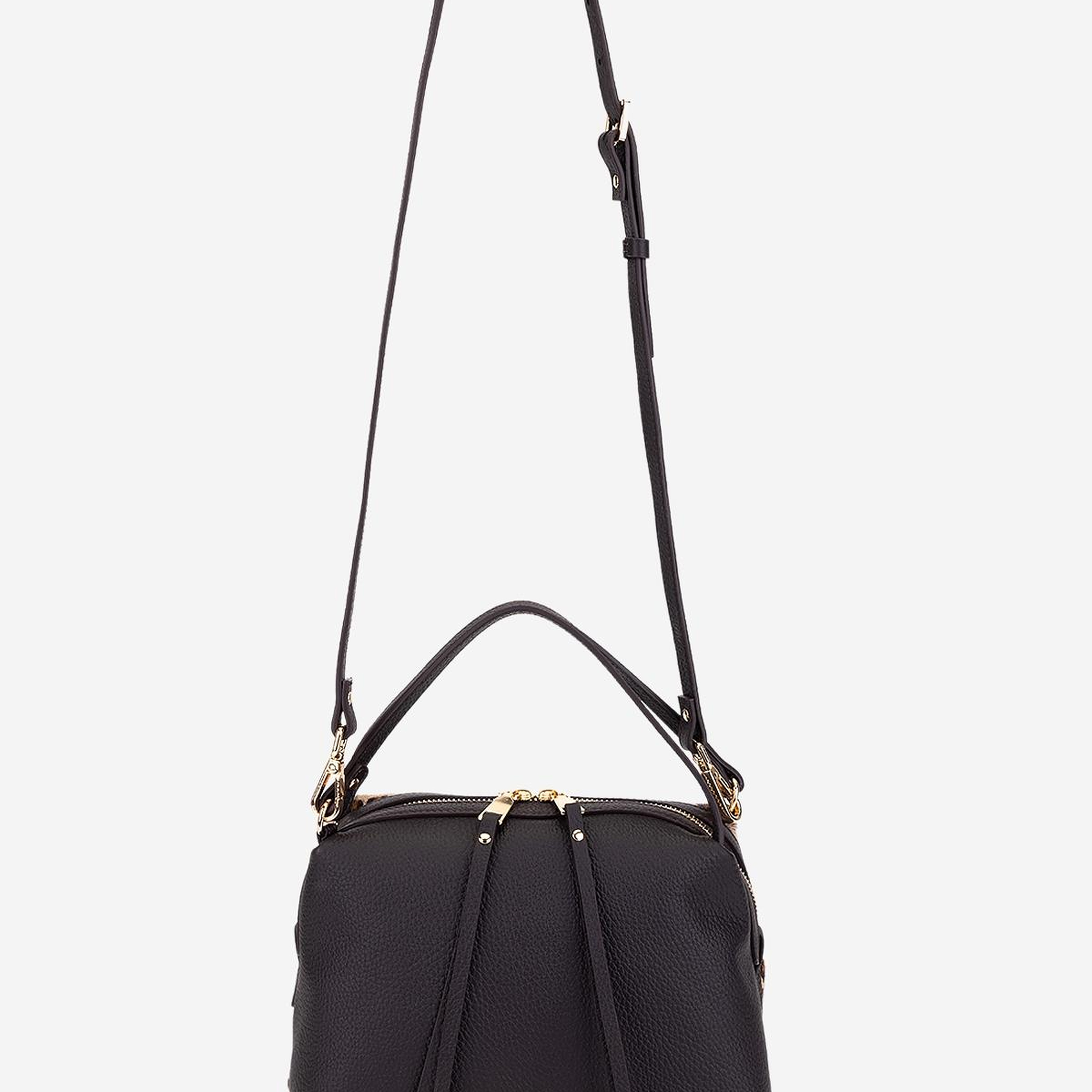 Valmenti Kadın Hakiki Deri Kahverengi Leopar Kol Çantası