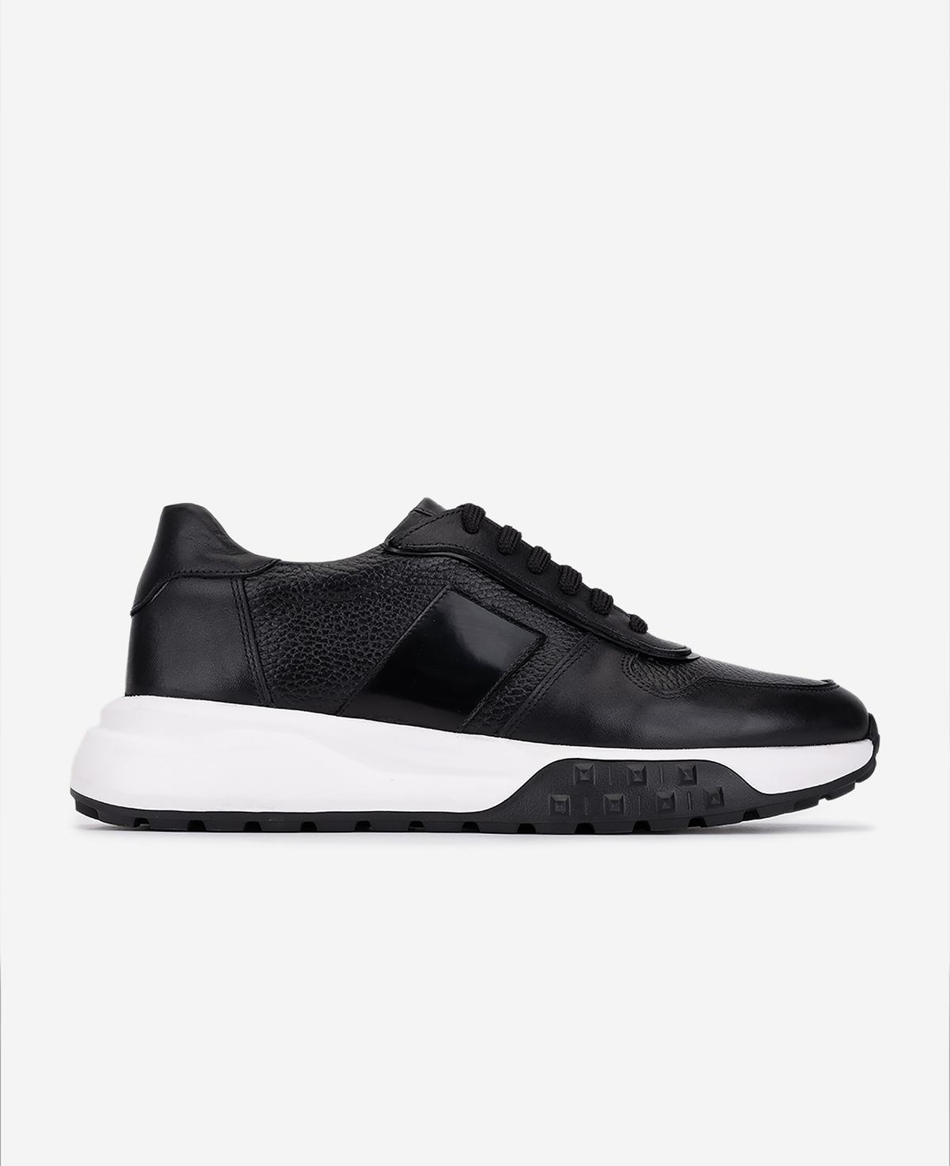 Valmenti Erkek Hakiki Deri Siyah Sneakers & Spor Ayakkabı