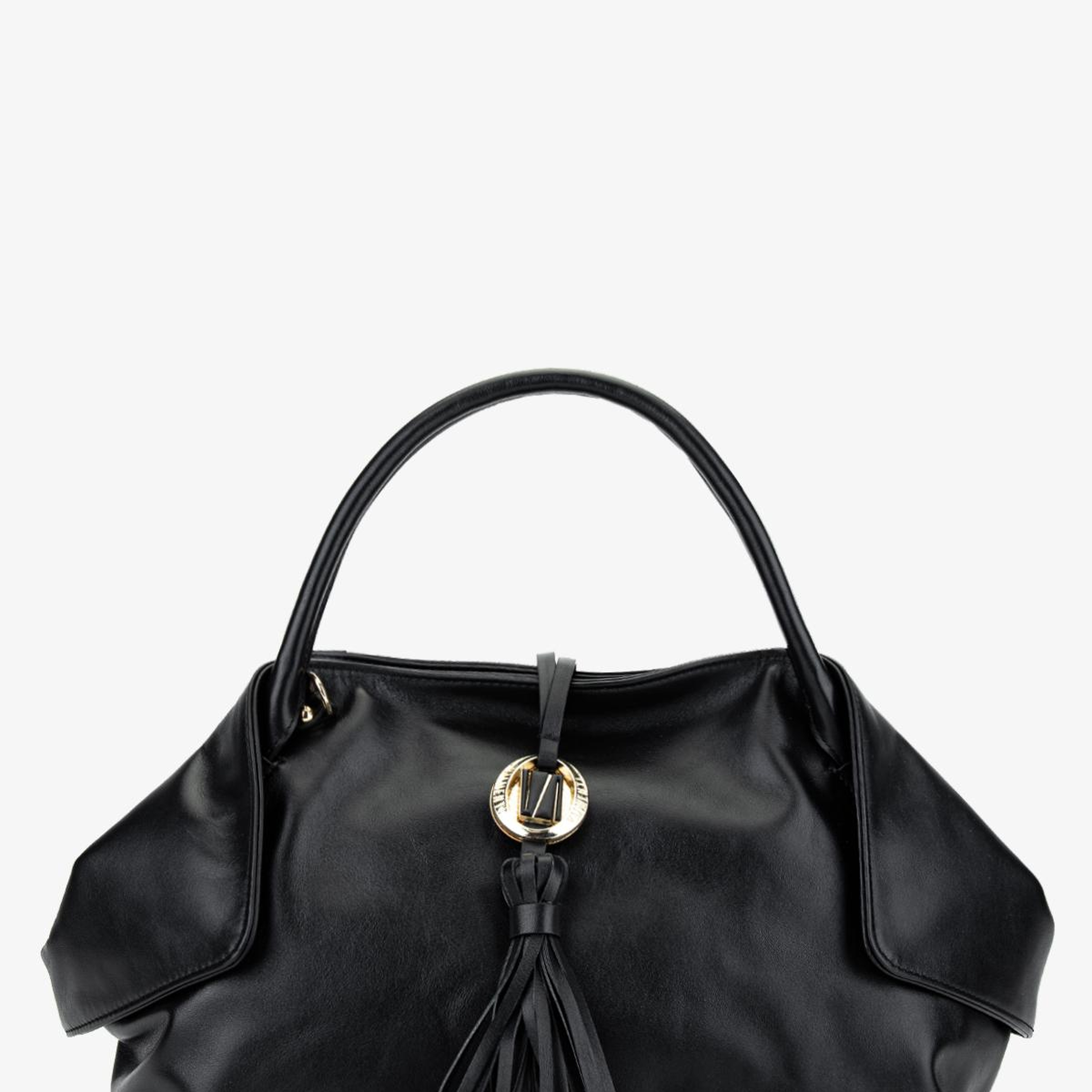 Valmenti Kadın Hakiki Deri Siyah Kol Çantası