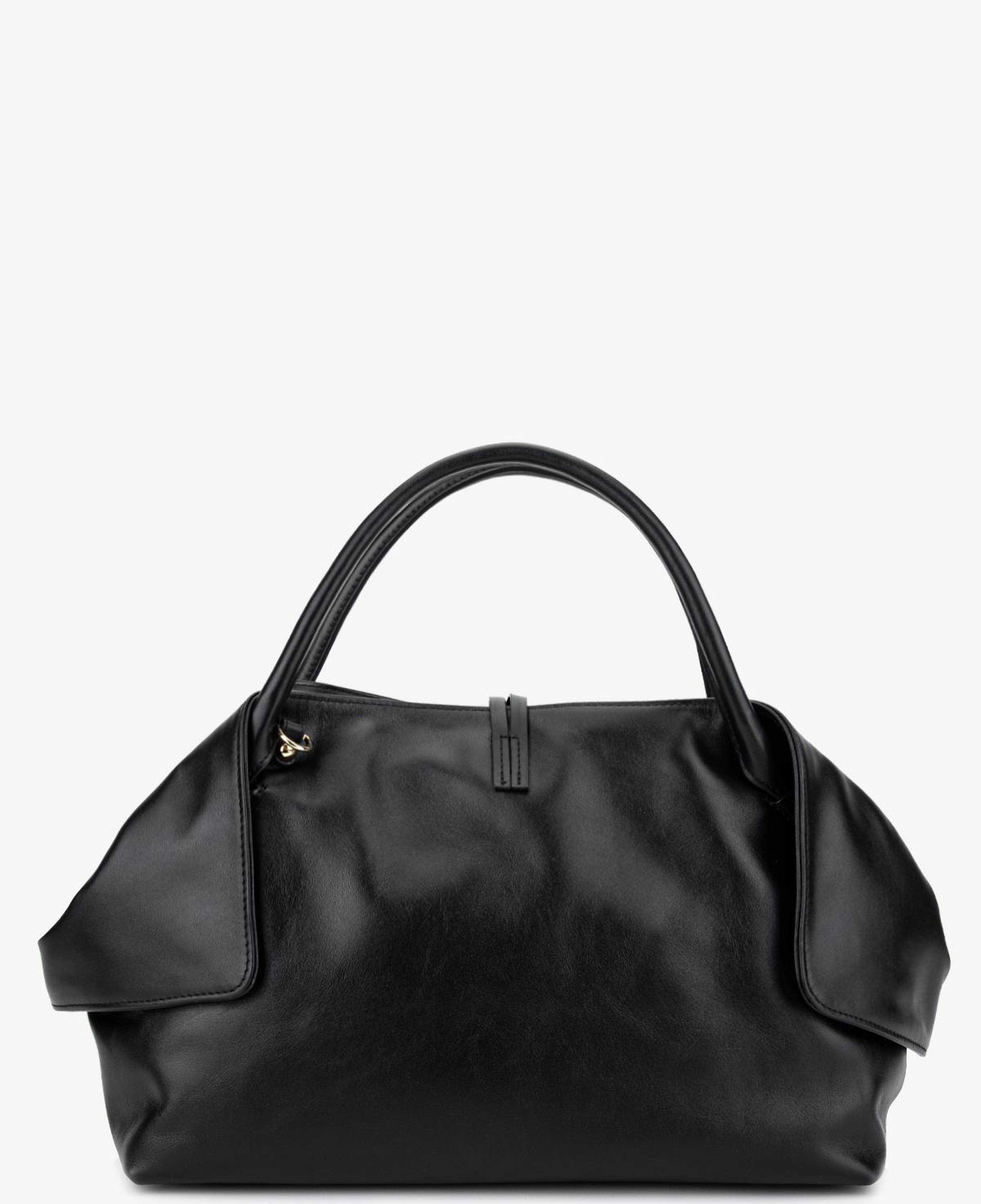 Valmenti Kadın Hakiki Deri Siyah Kol Çantası