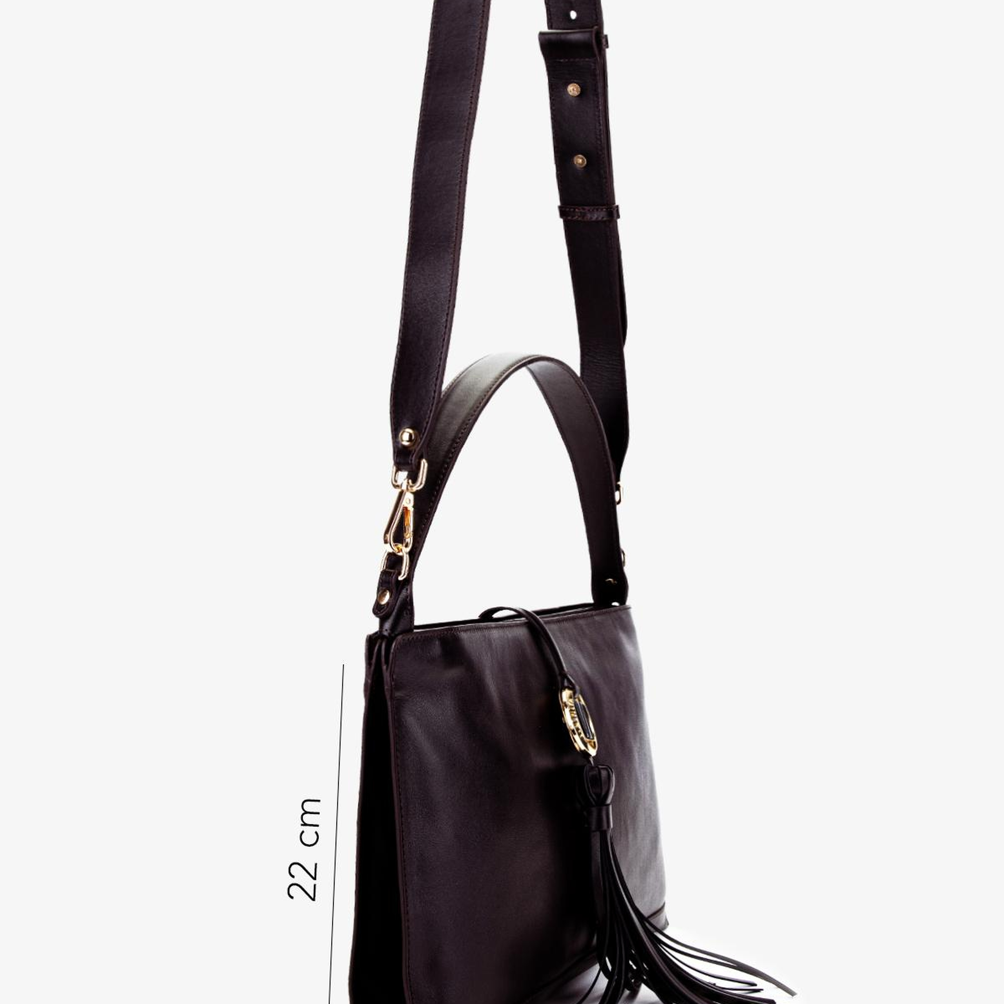 Valmenti Kadın Hakiki Deri Kahverengi Omuz Çanta