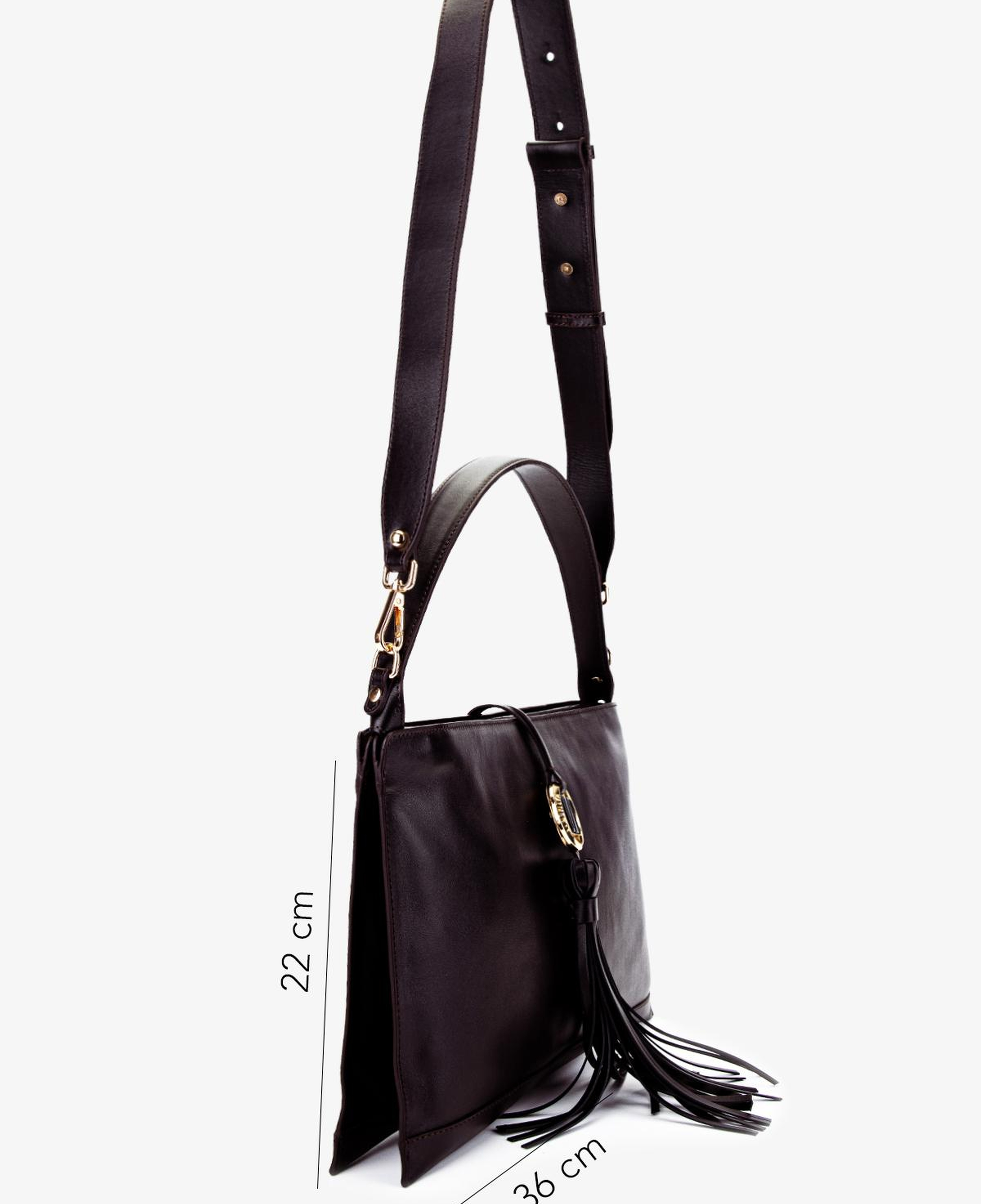 Valmenti Kadın Hakiki Deri Kahverengi Omuz Çanta