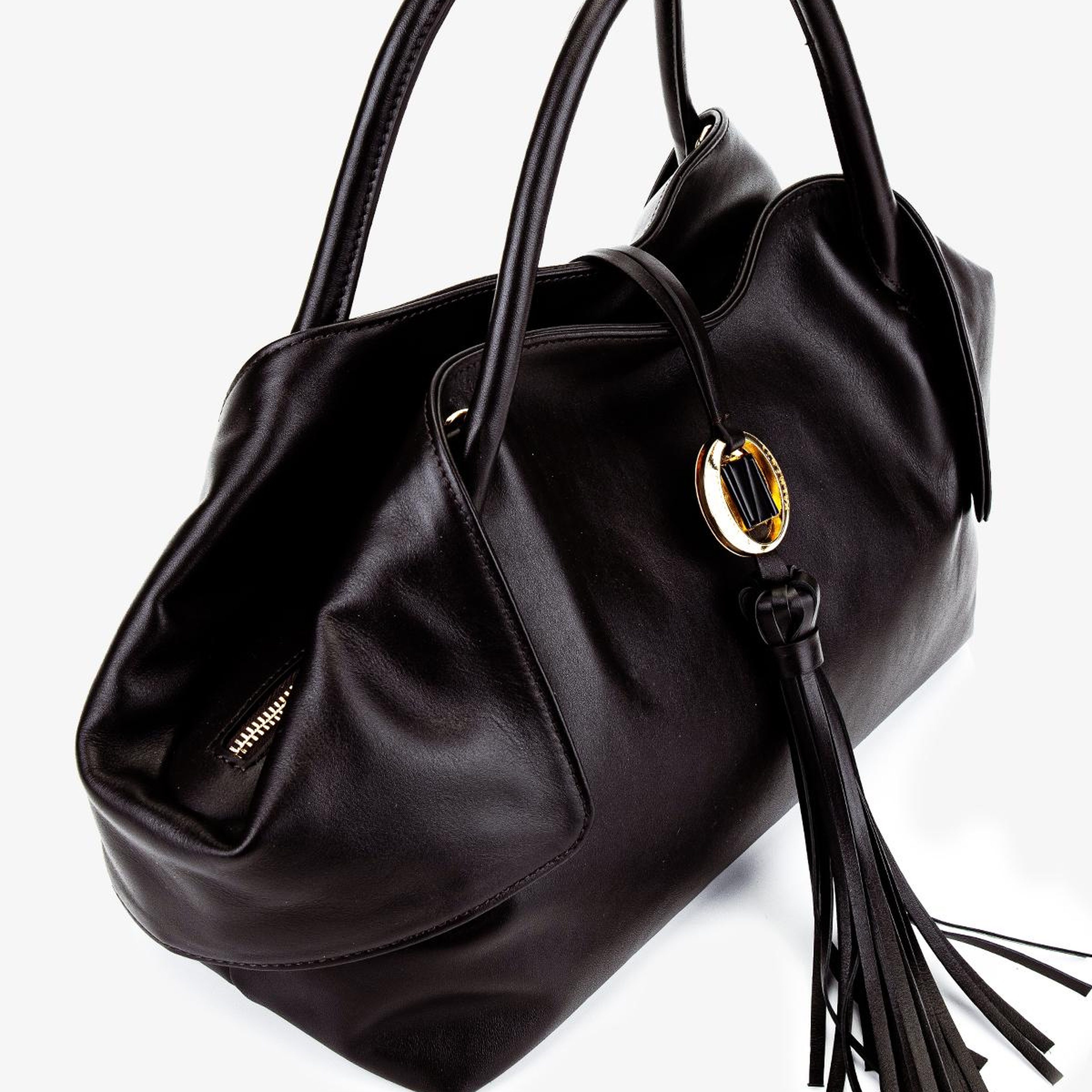 Valmenti Kadın Hakiki Deri Kahverengi Kol Çantası