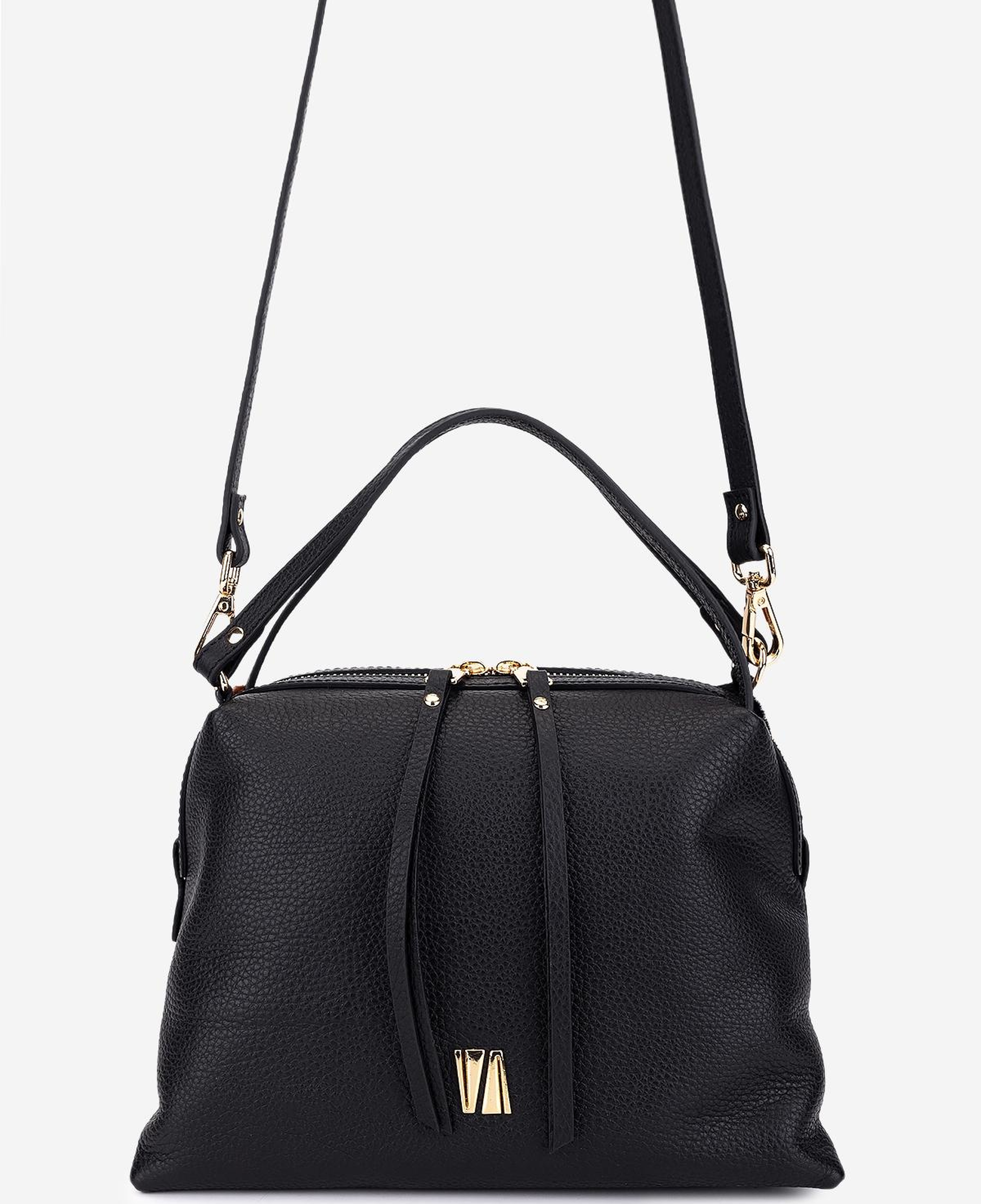 Valmenti Kadın Hakiki Deri Siyah Kol Çantası