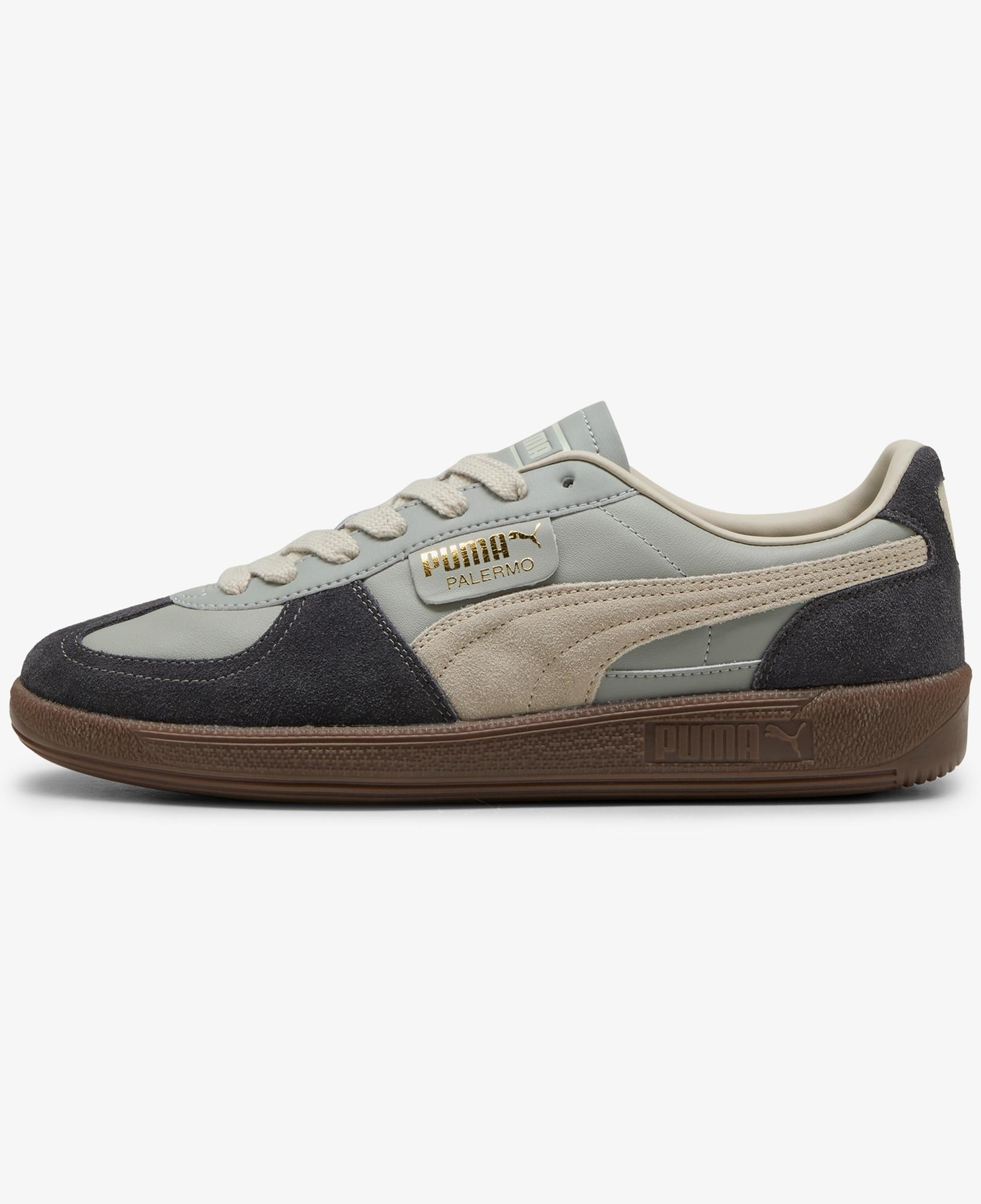 Puma Palermo Leather Unisex Gri Spor Ayakkabı
