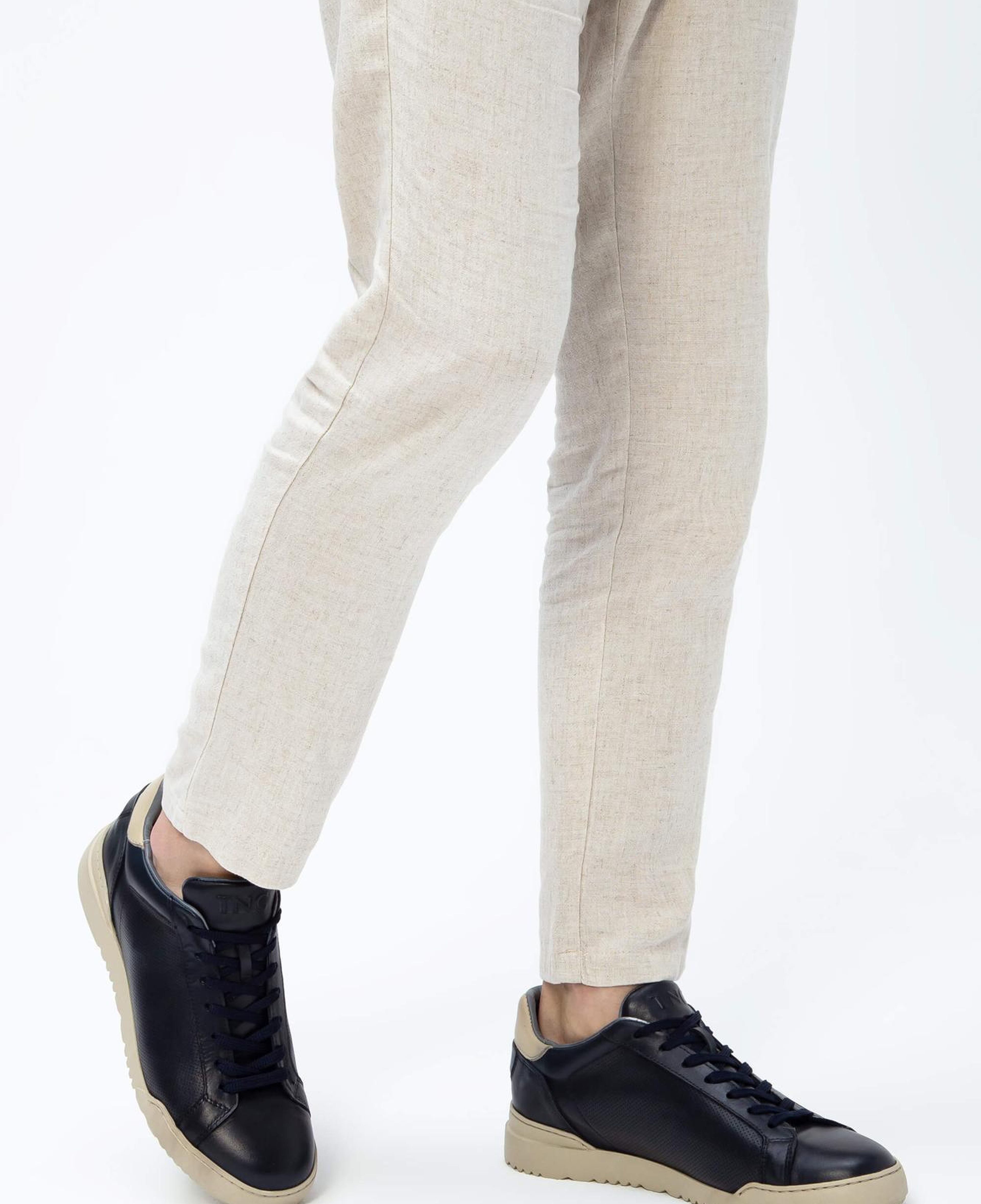 Tamer Tanca Erkek Hakiki Deri Lacivert Sneakers & Spor Ayakkabı