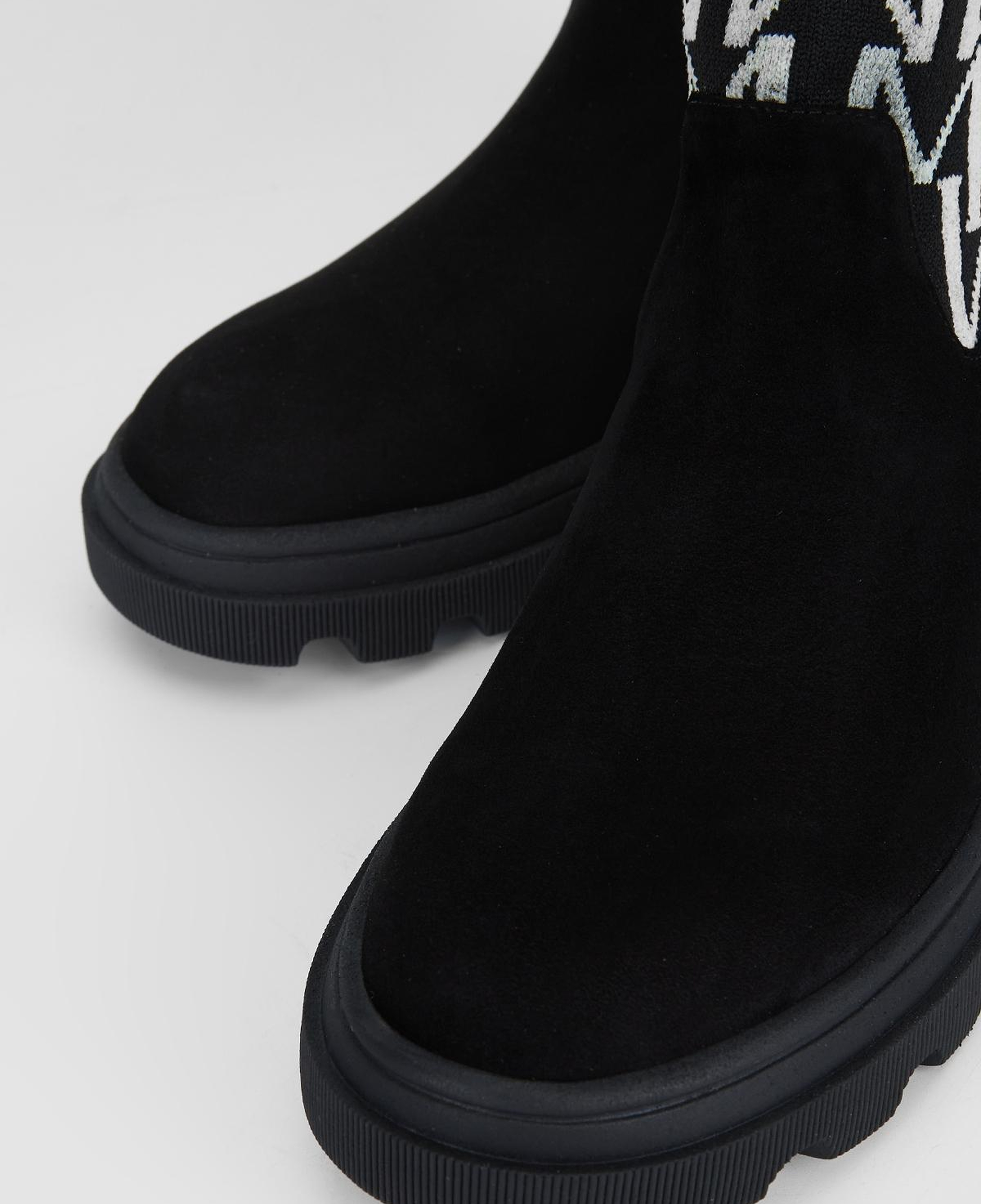 Valmenti Kadın Hakiki Deri Siyah Süet Düz Bot