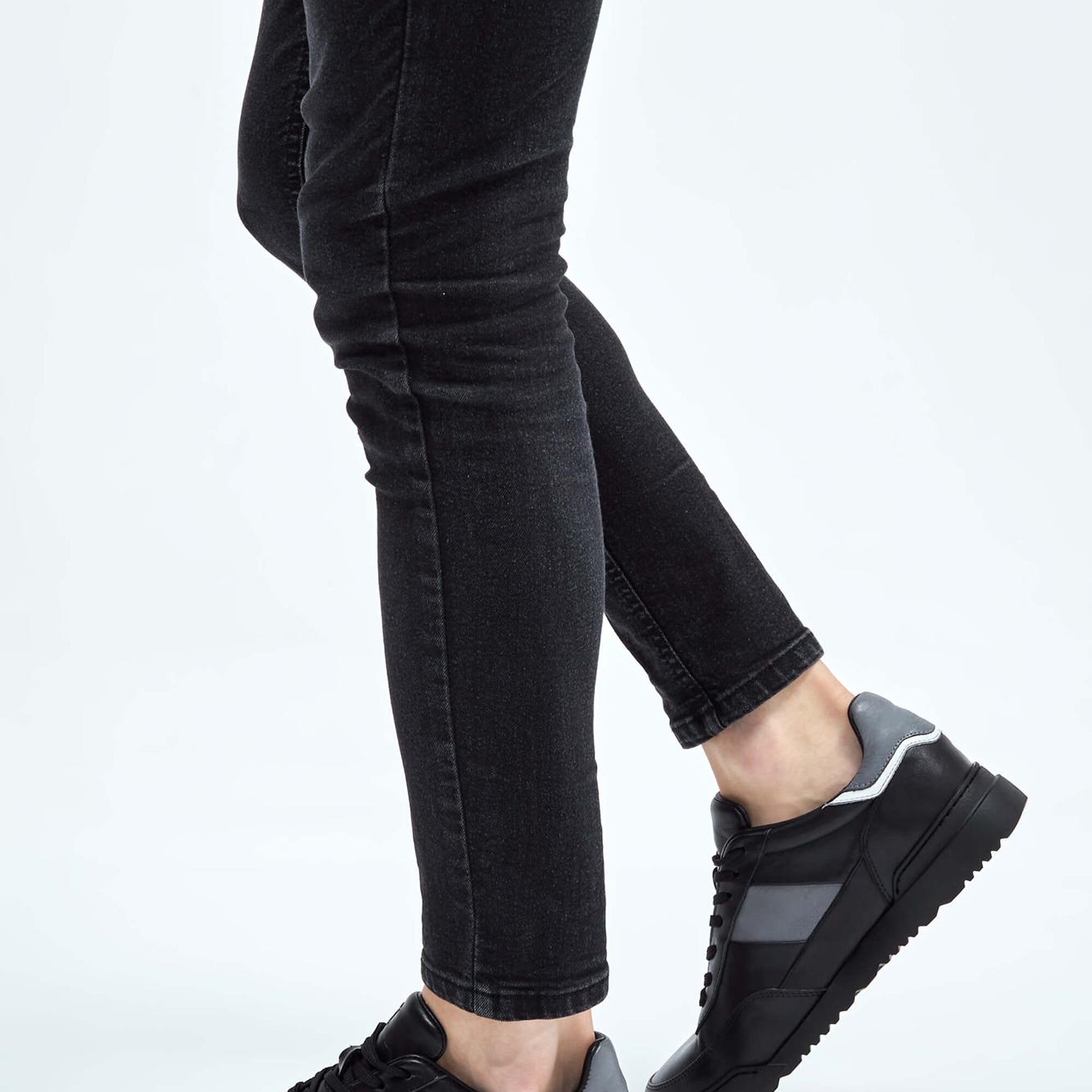 Tamer Tanca Erkek Hakiki Deri Siyah Sneakers & Spor Ayakkabı