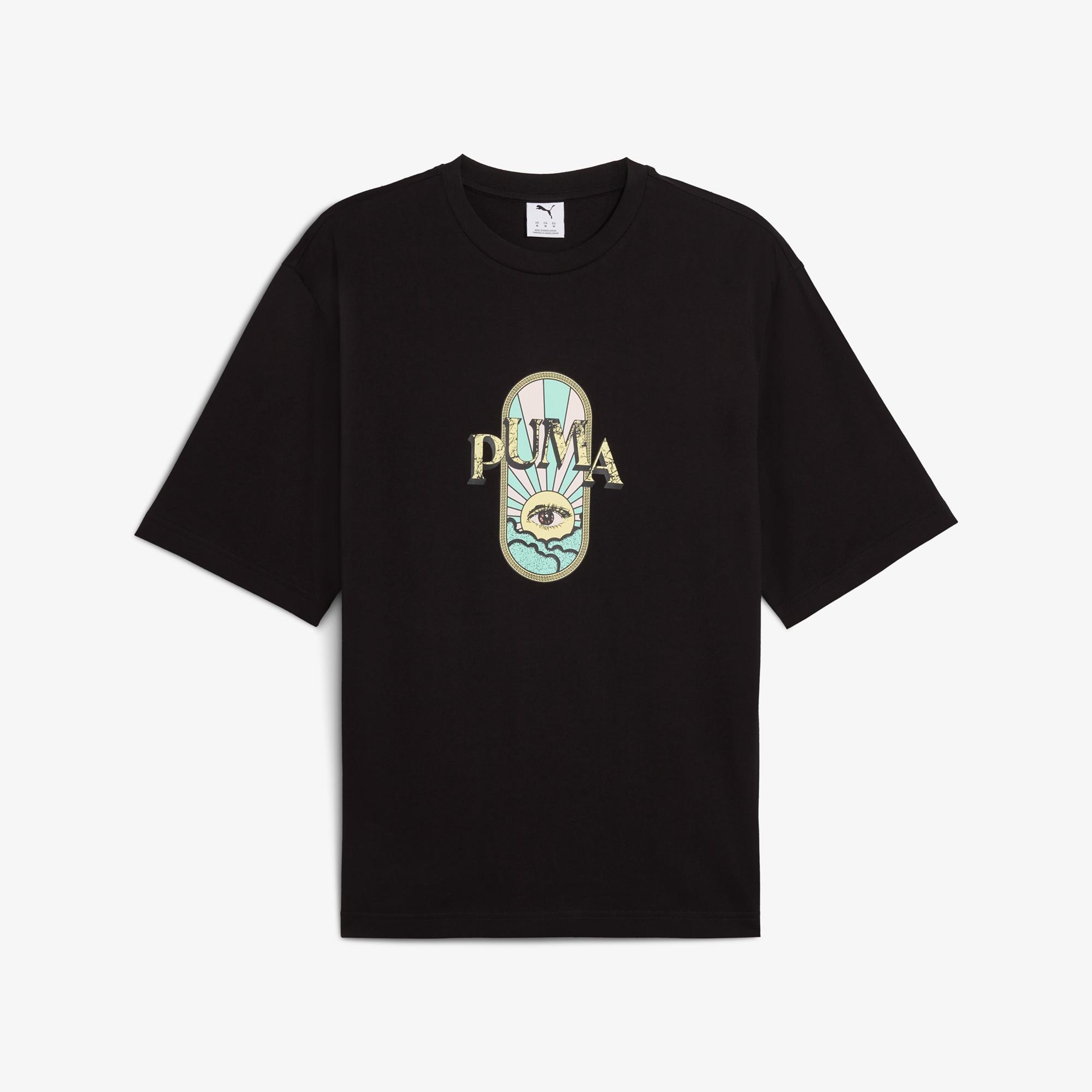 Puma Graphic Erkek Siyah T-Shirt