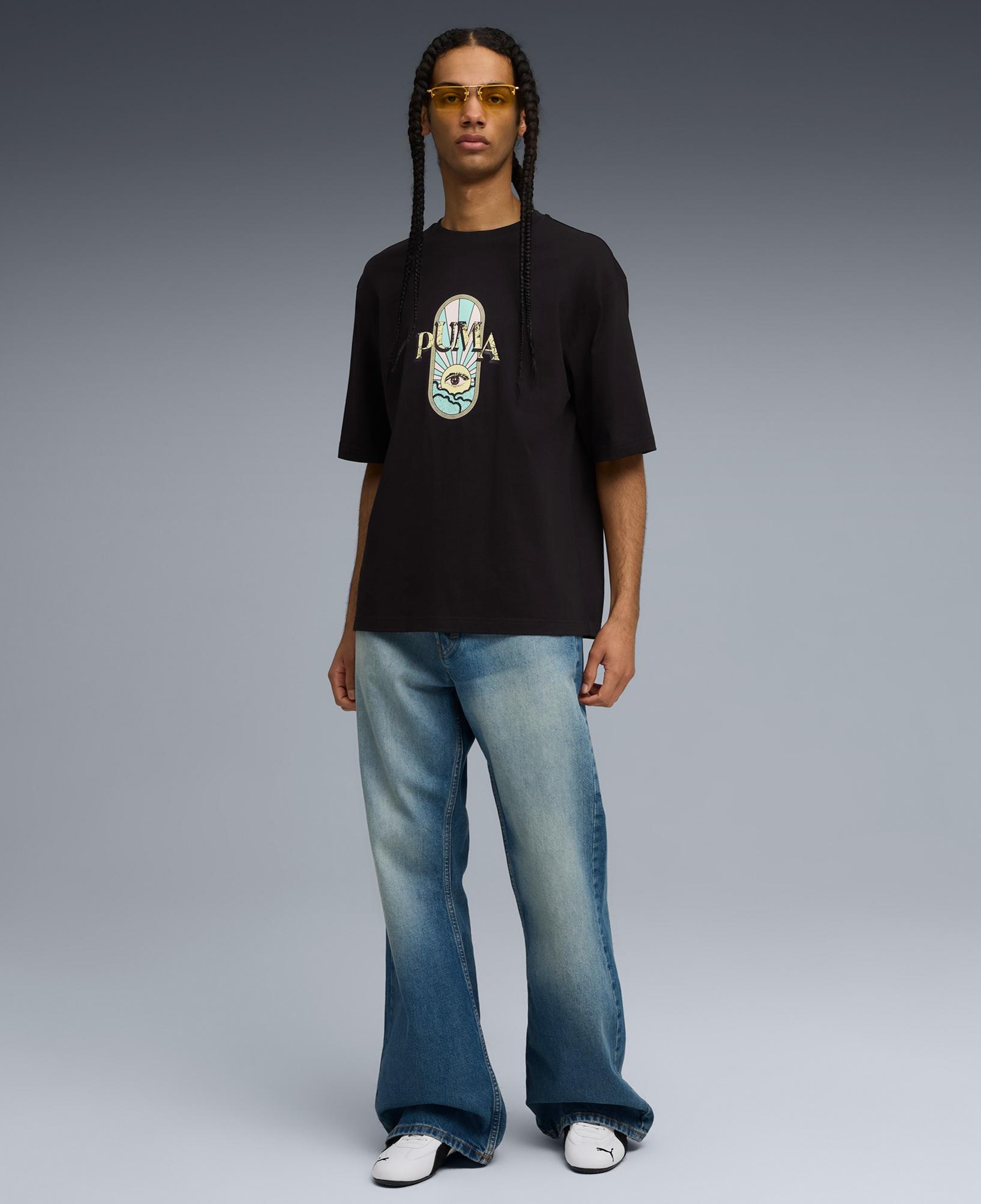 Puma Graphic Erkek Siyah T-Shirt