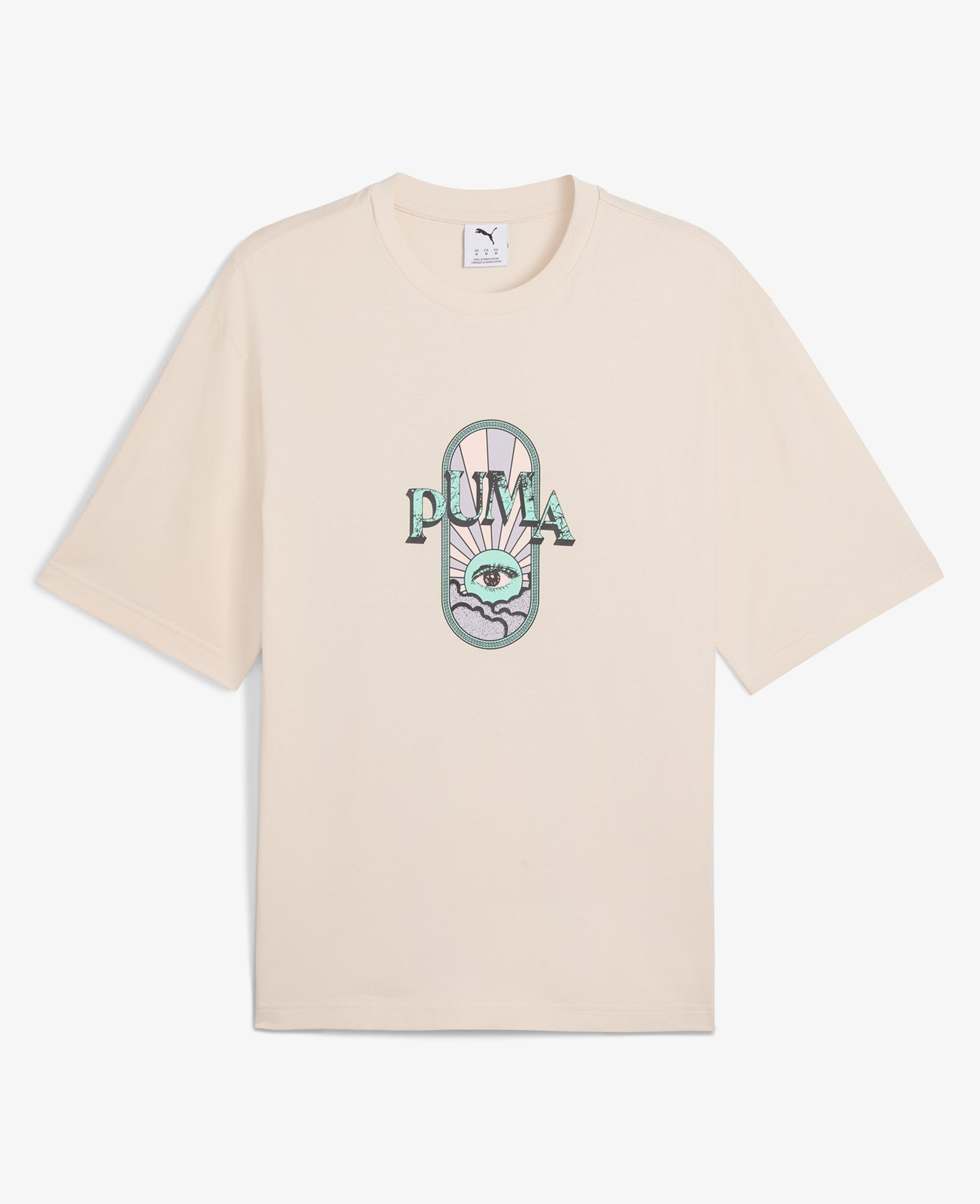 Puma Graphic Erkek Krem T-Shirt