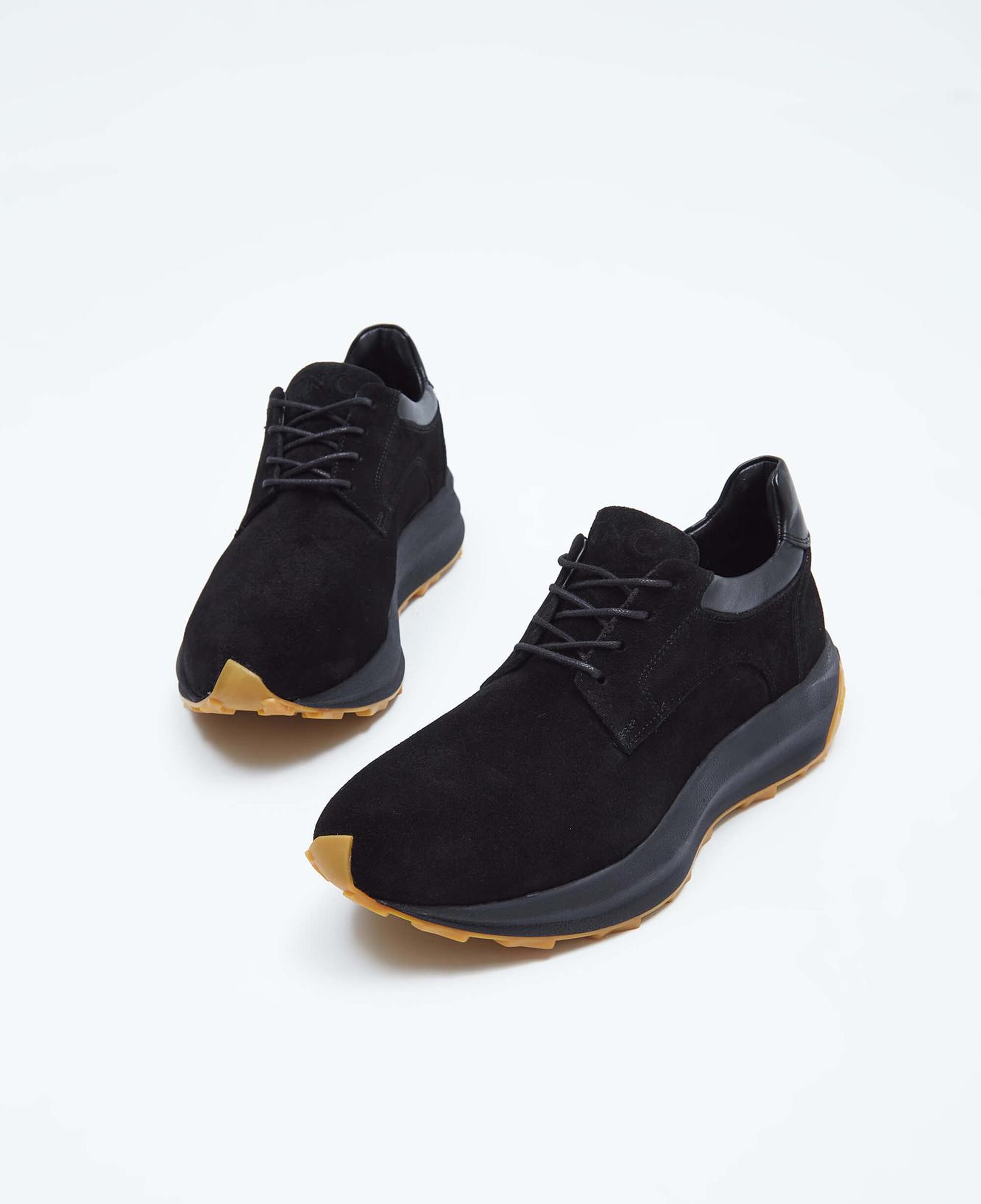 Tamer Tanca Erkek Hakiki Deri Siyah Sneakers & Spor Ayakkabı