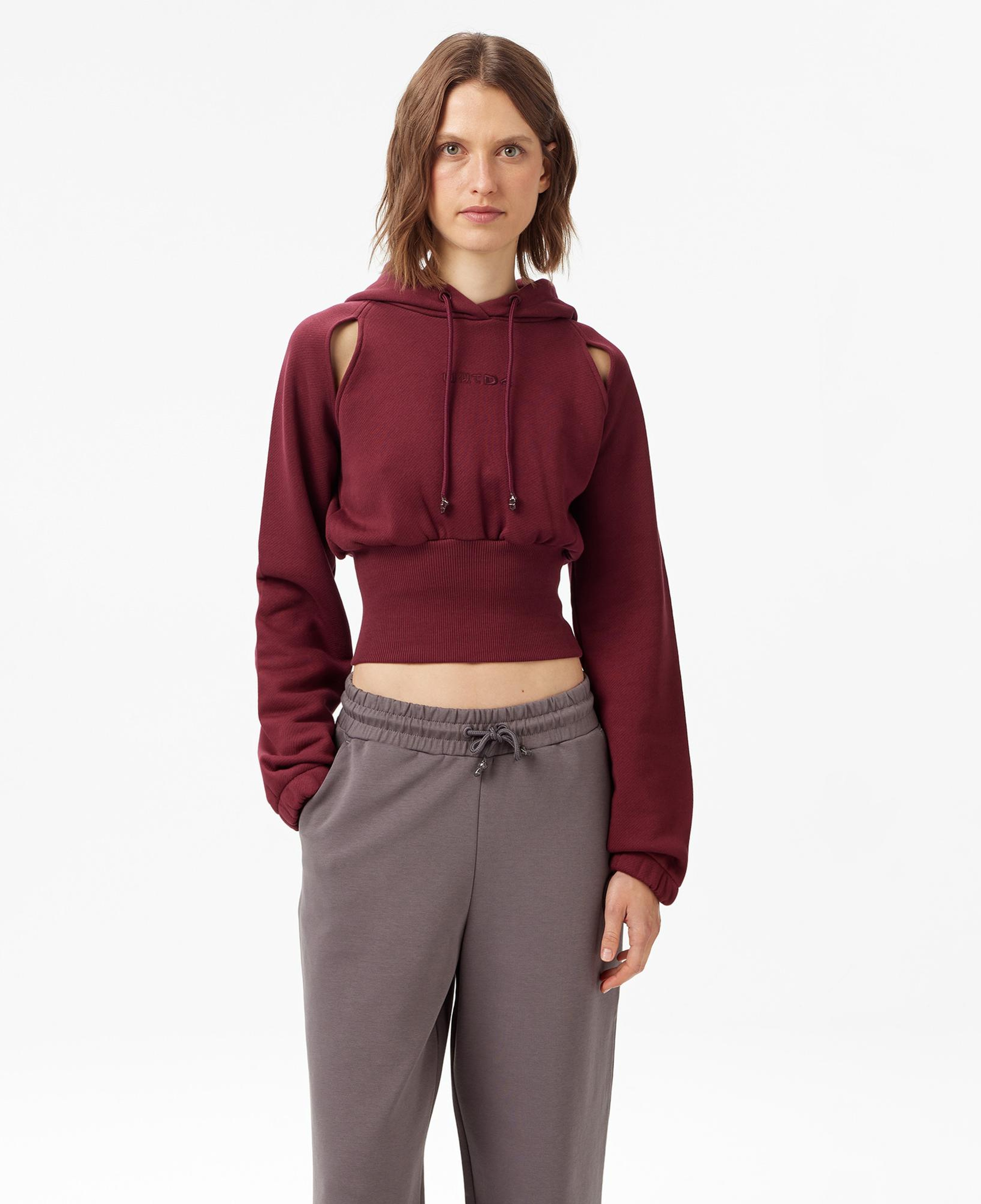 UNITED4 Classic Kadın Bordo Sweatshirt