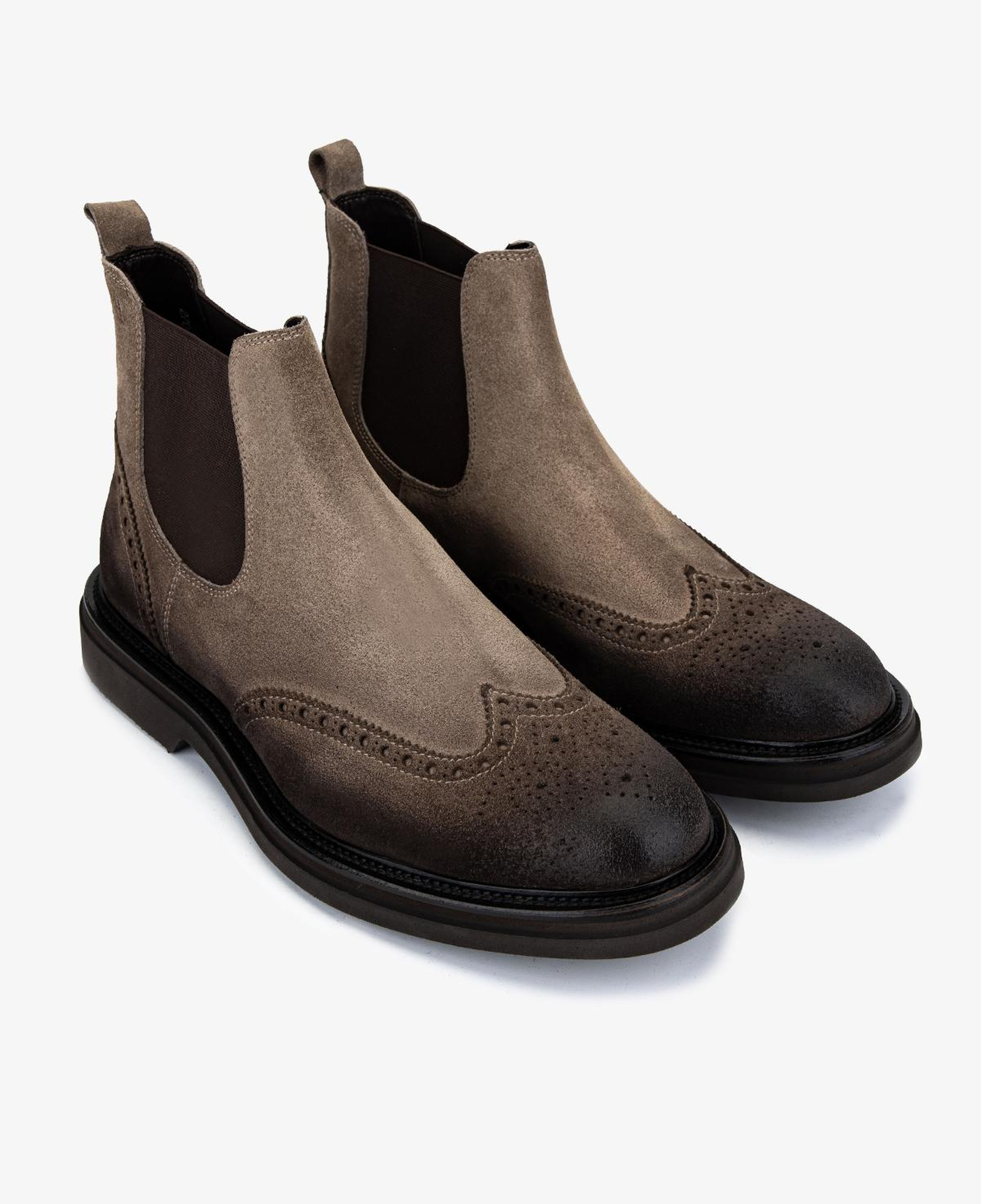 Valmenti Erkek Hakiki Deri Vizon Düz Bot