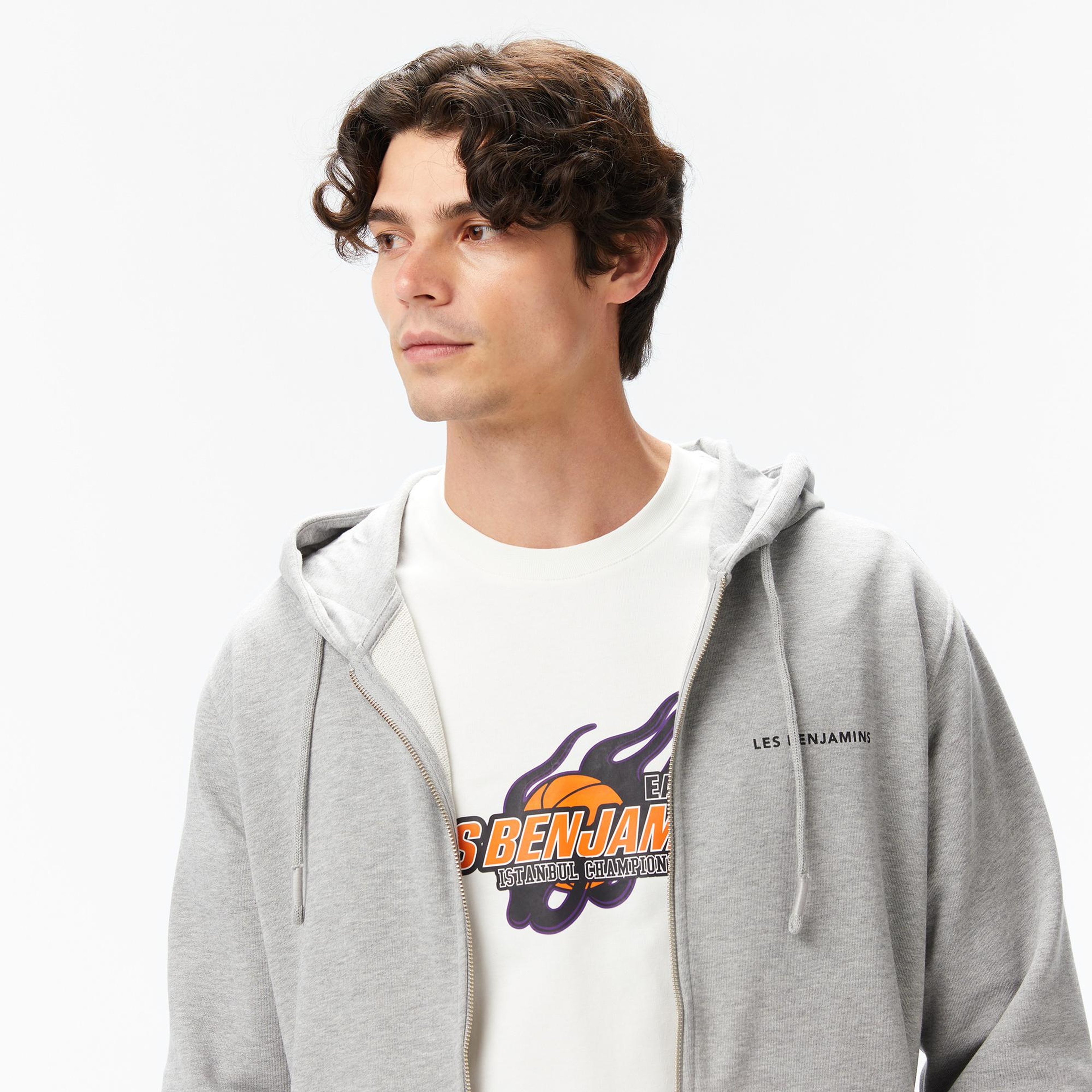 Les Benjamins Erkek Gri Sweatshirt