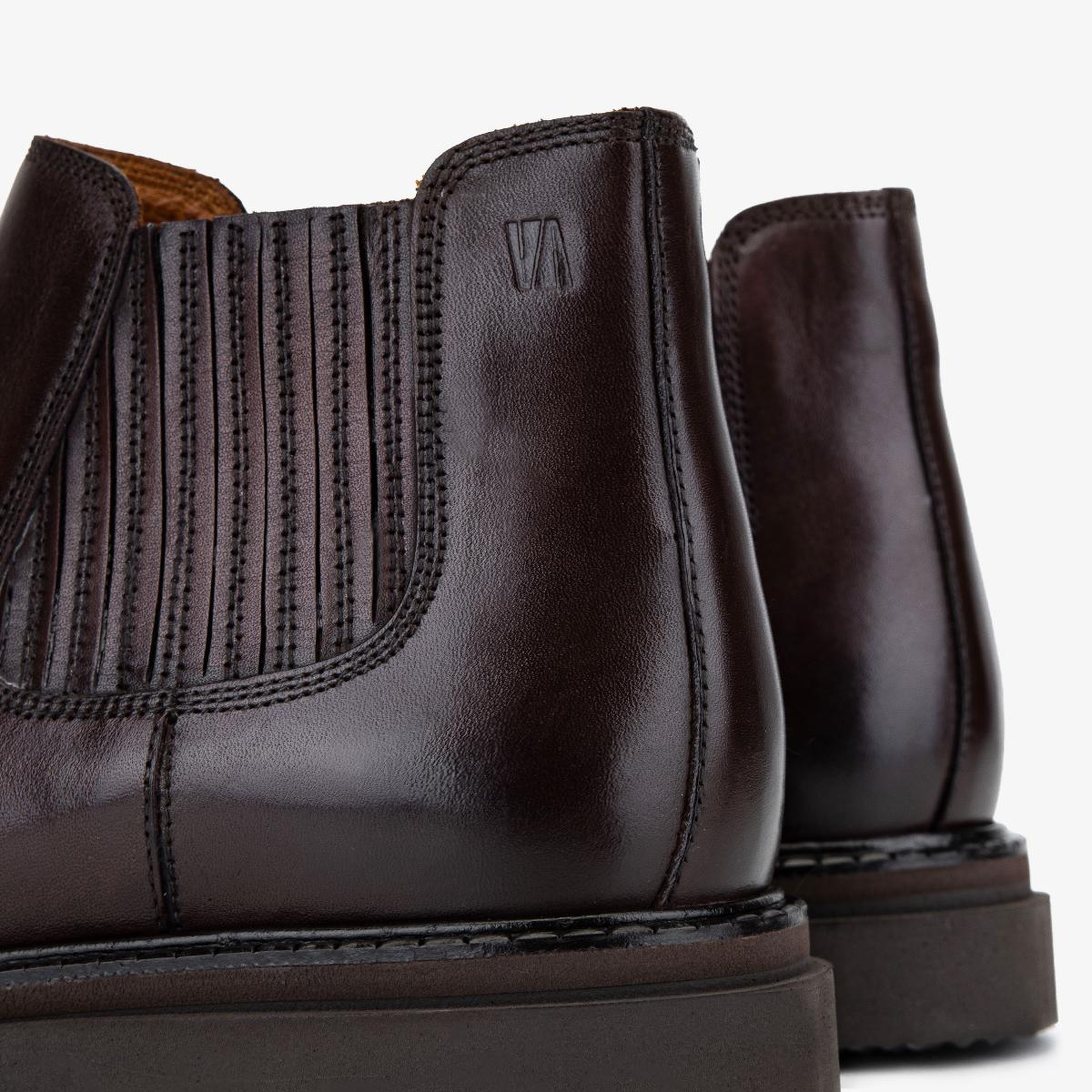 Valmenti Erkek Hakiki Deri Kahverengi Düz Bot