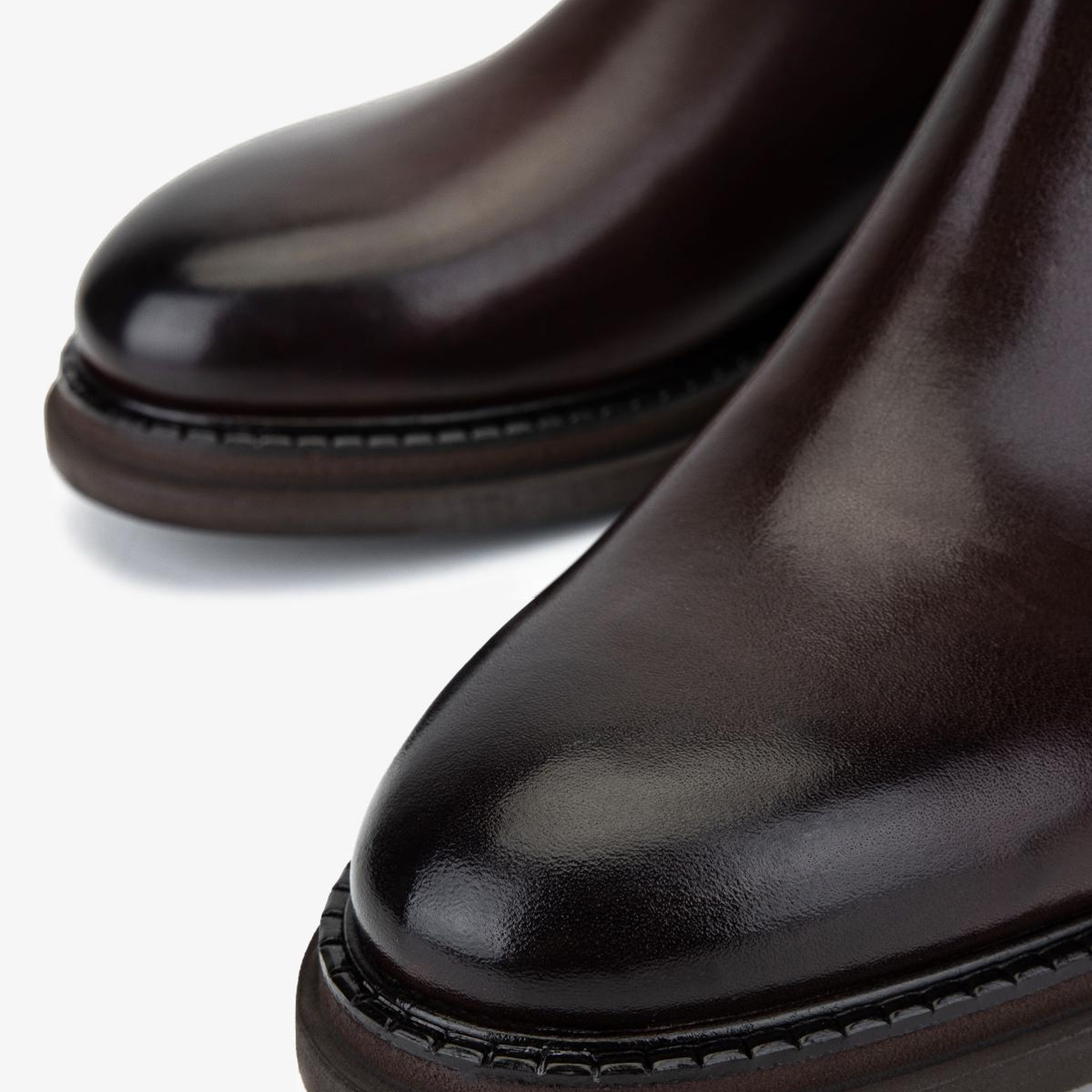 Valmenti Erkek Hakiki Deri Kahverengi Düz Bot