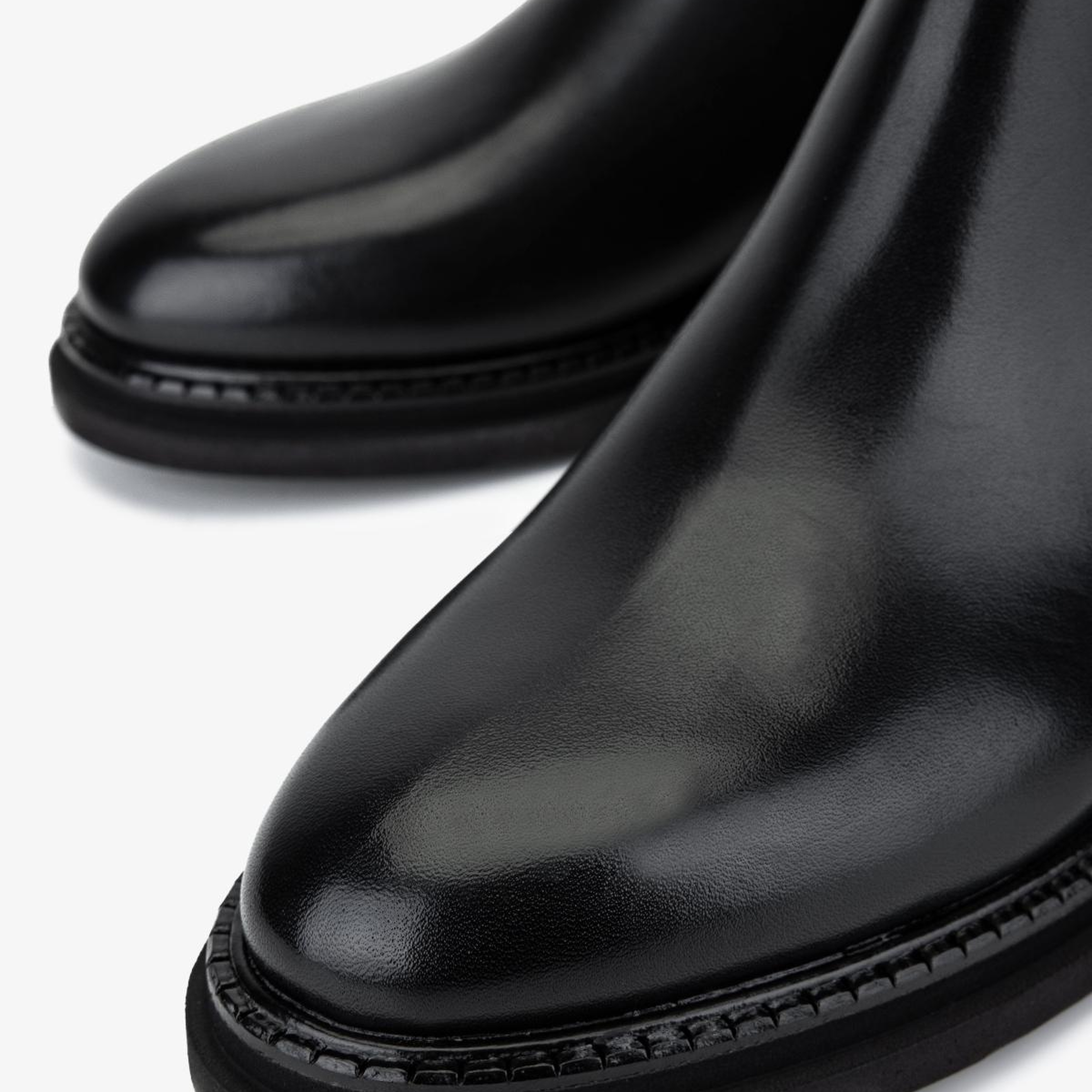 Valmenti Erkek Hakiki Deri Siyah Düz Bot