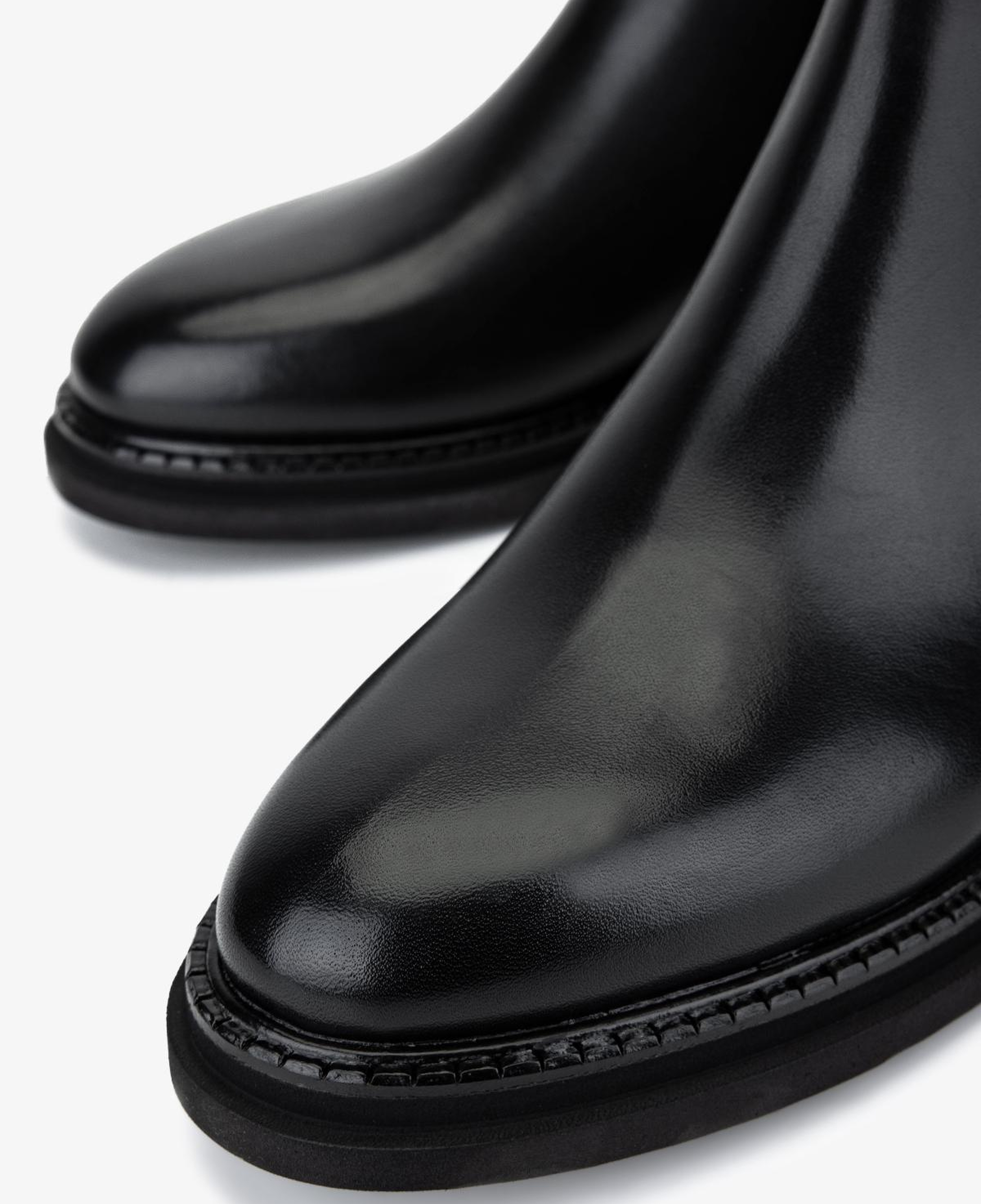 Valmenti Erkek Hakiki Deri Siyah Düz Bot