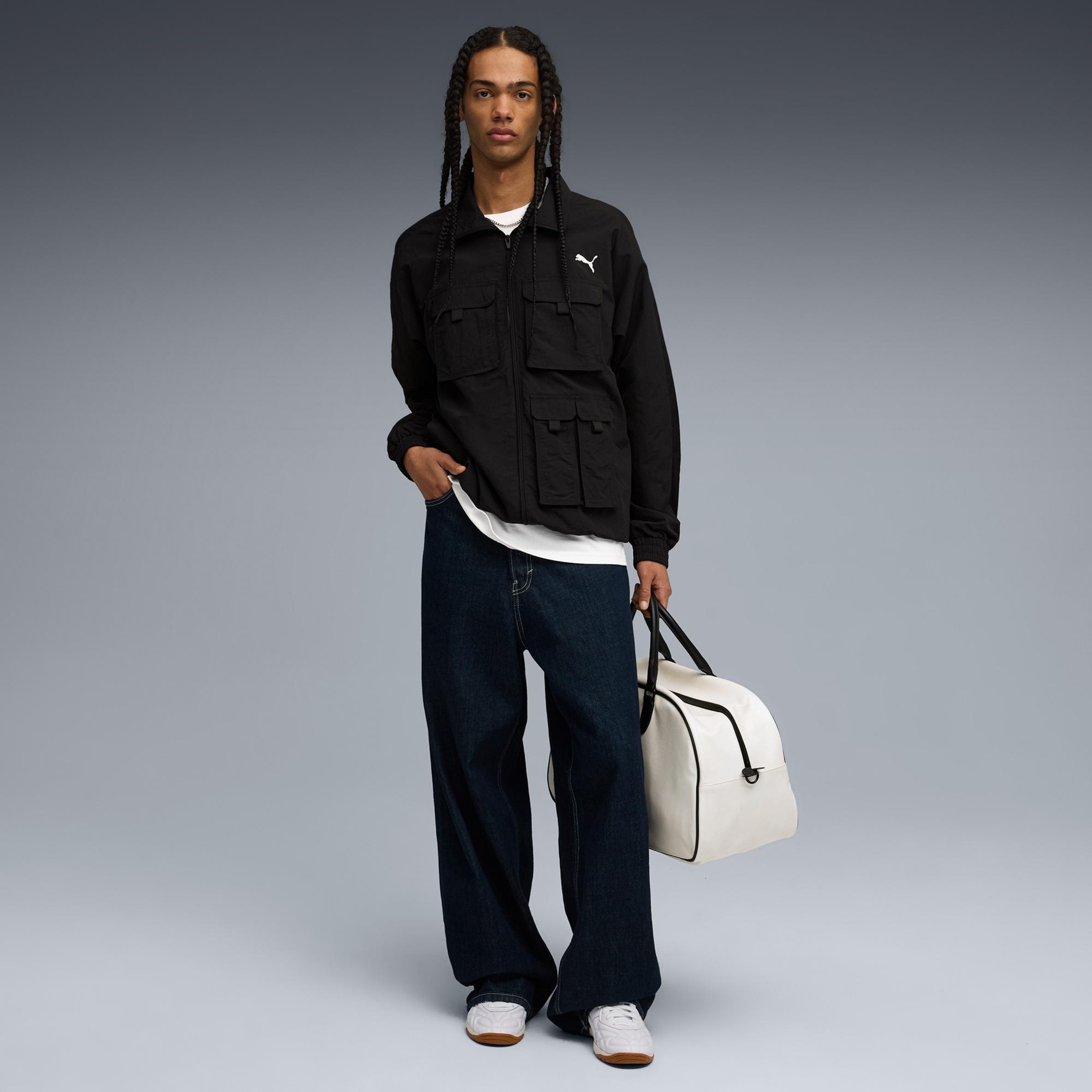 Puma T7 Cargo Relaxed Track Erkek Siyah Ceket