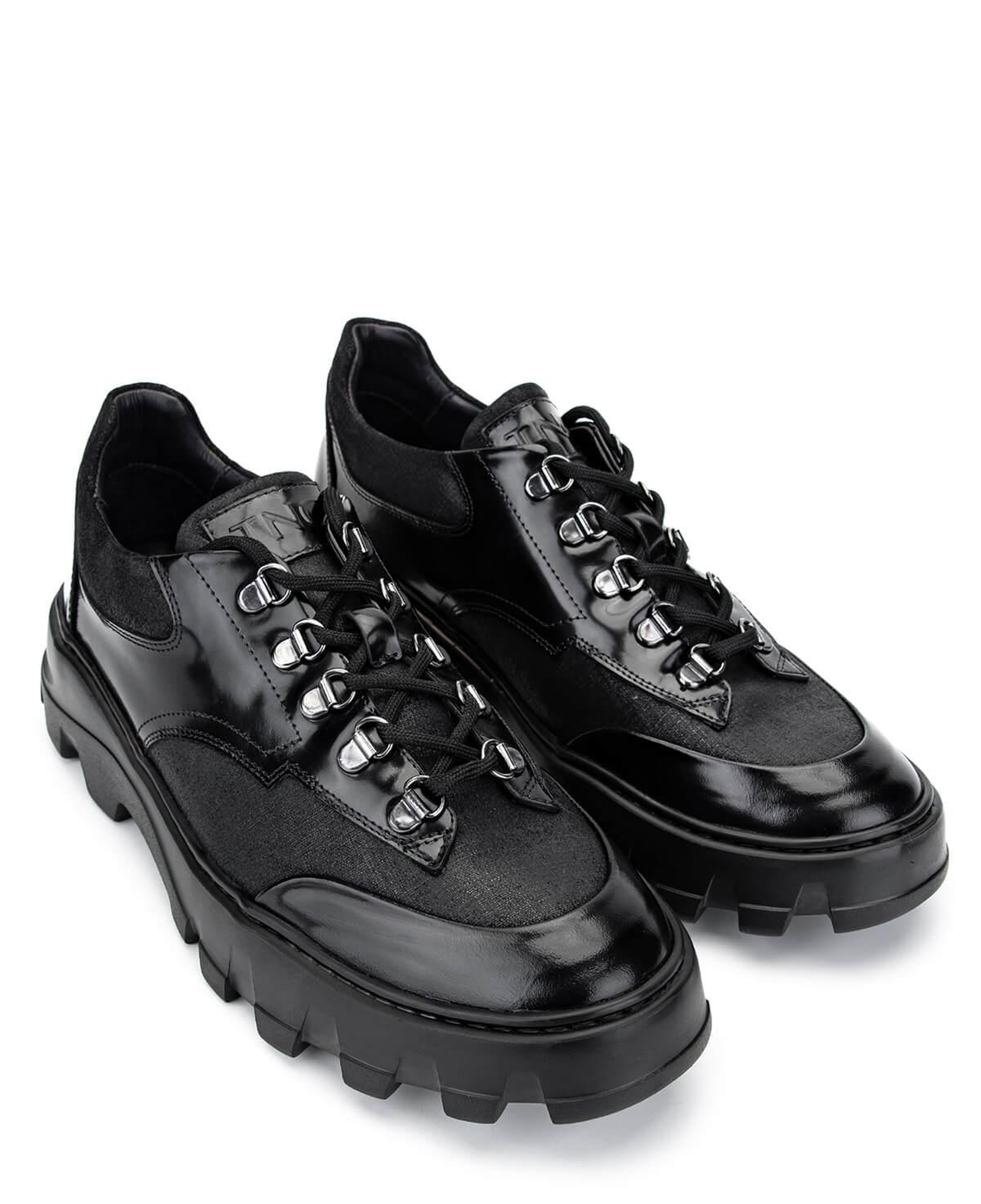 Tamer Tanca Erkek Hakiki Deri Siyah Sneakers & Spor Ayakkabı