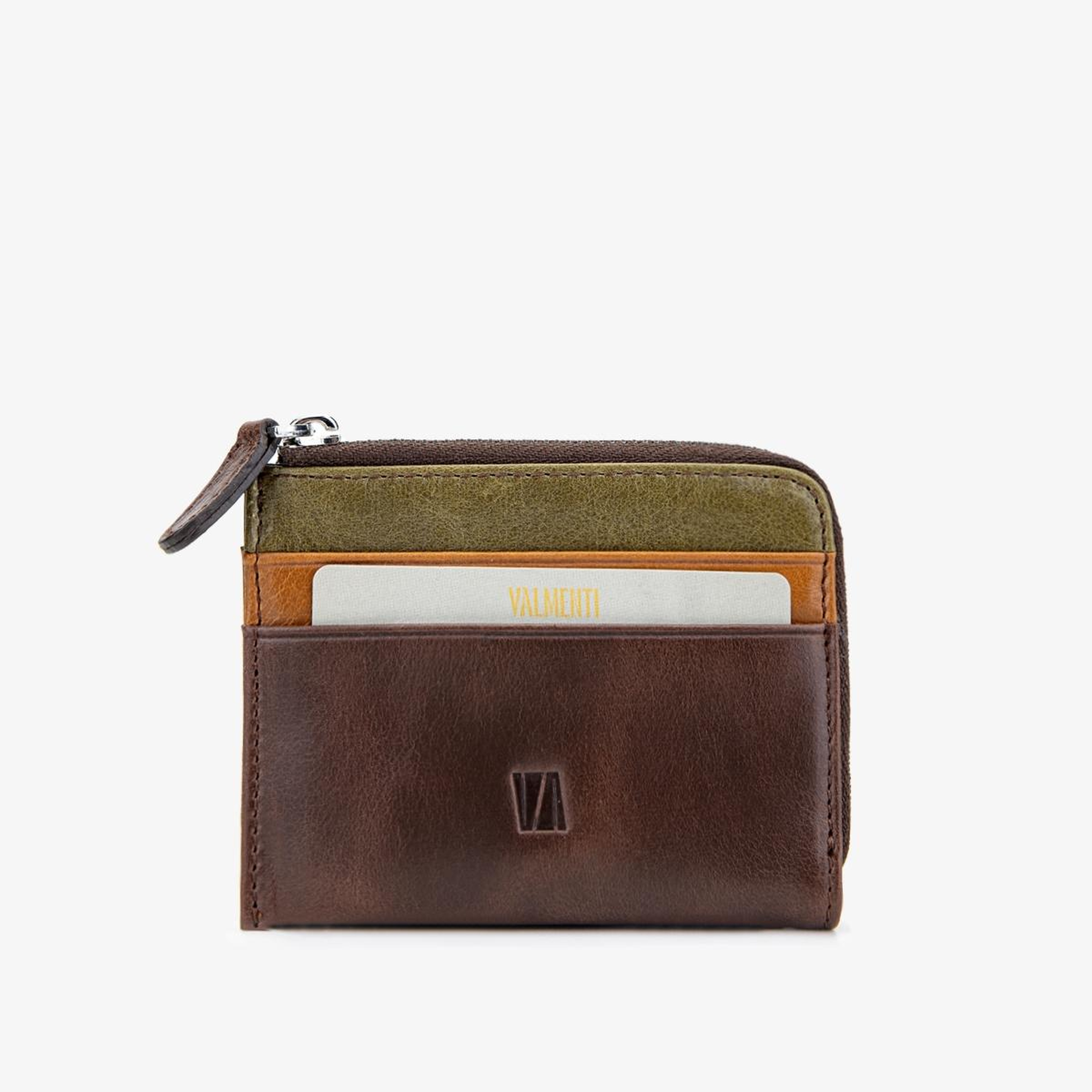 Valmenti Erkek Hakiki Deri Kahverengi Cüzdan Cuzdan