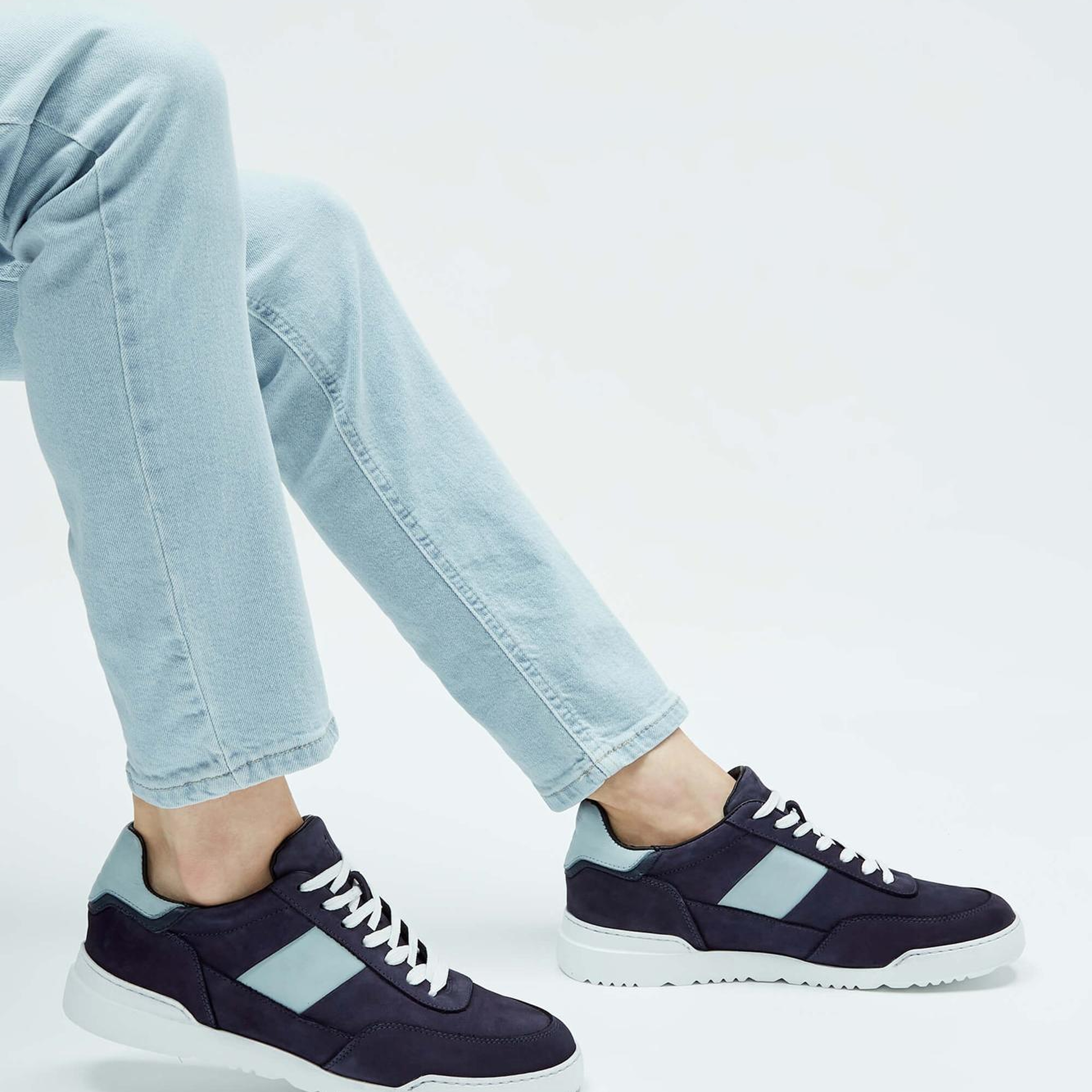 Tamer Tanca Erkek Hakiki Deri Lacivert Sneakers & Spor Ayakkabı