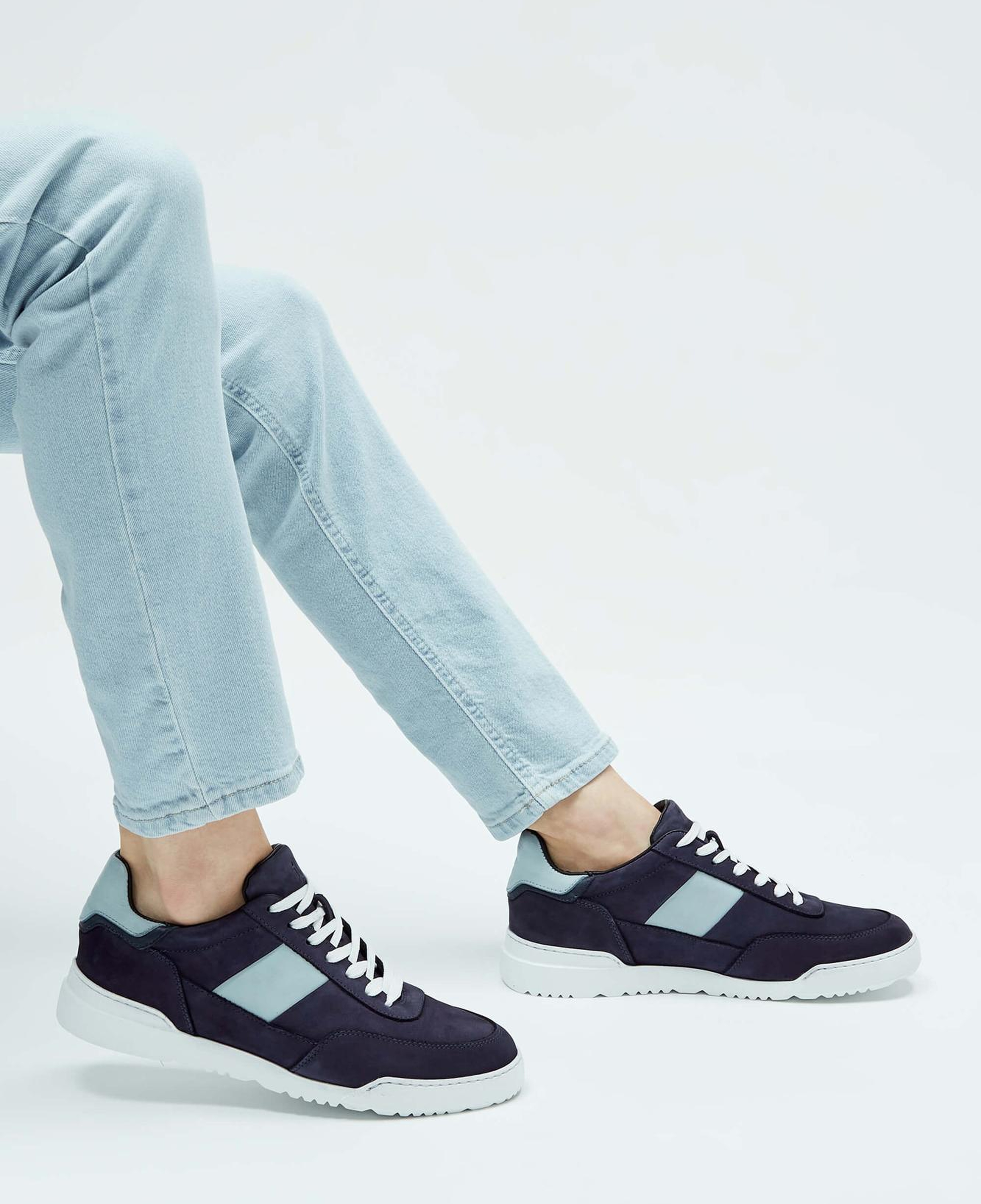 Tamer Tanca Erkek Hakiki Deri Lacivert Sneakers & Spor Ayakkabı