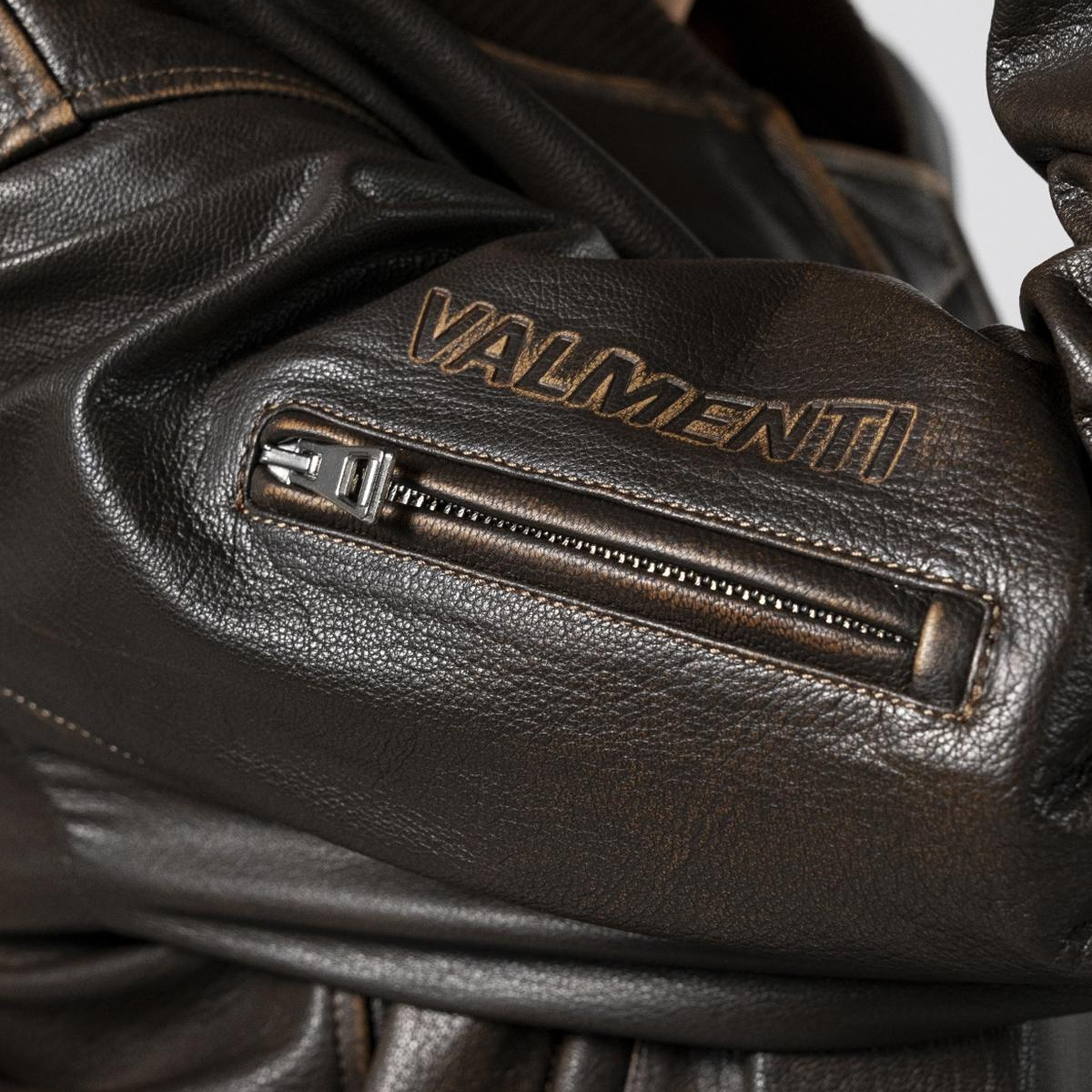 Valmenti Kadın Hakiki Deri Kahverengi Deri Mont