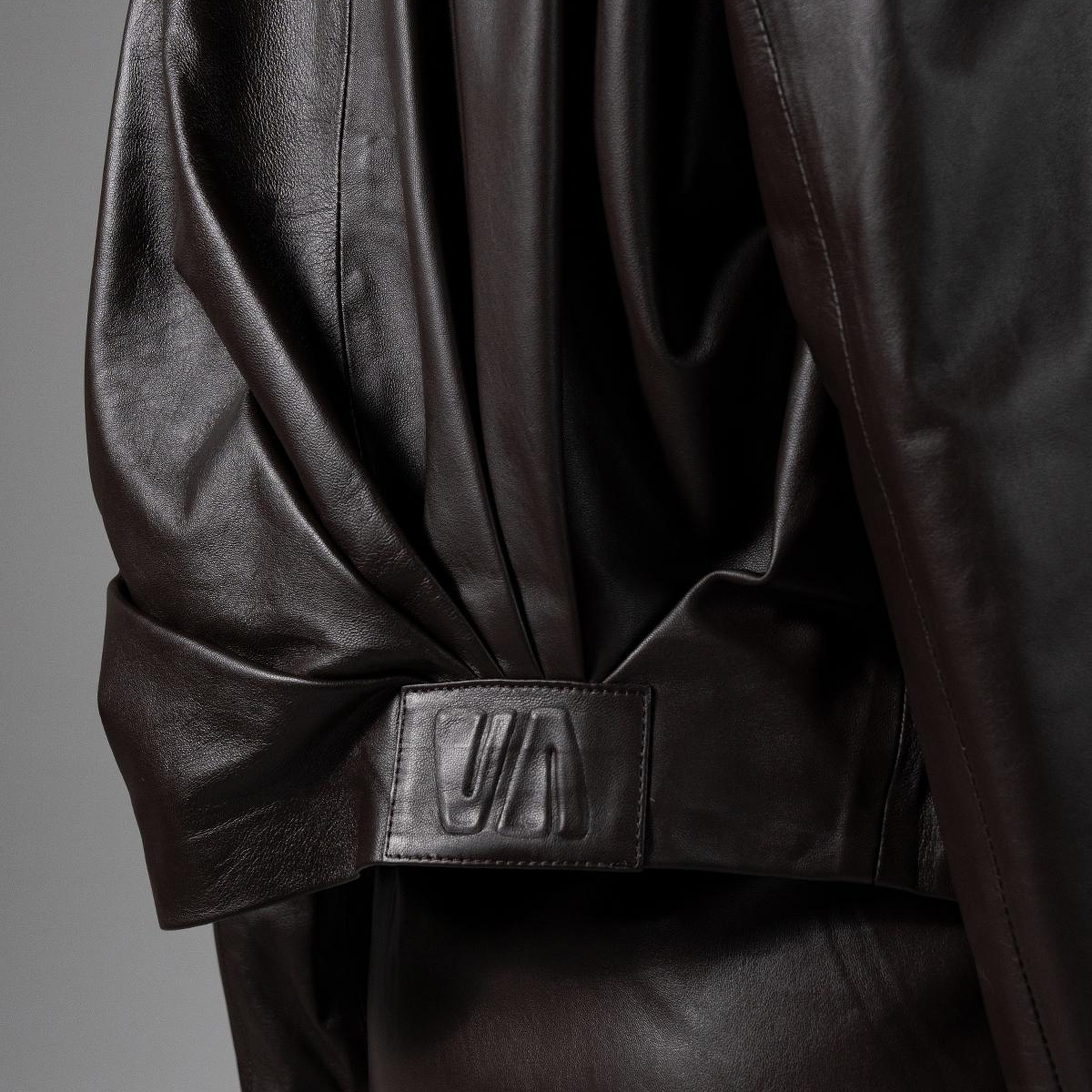 Valmenti Kadın Kahverengi Deri Mont