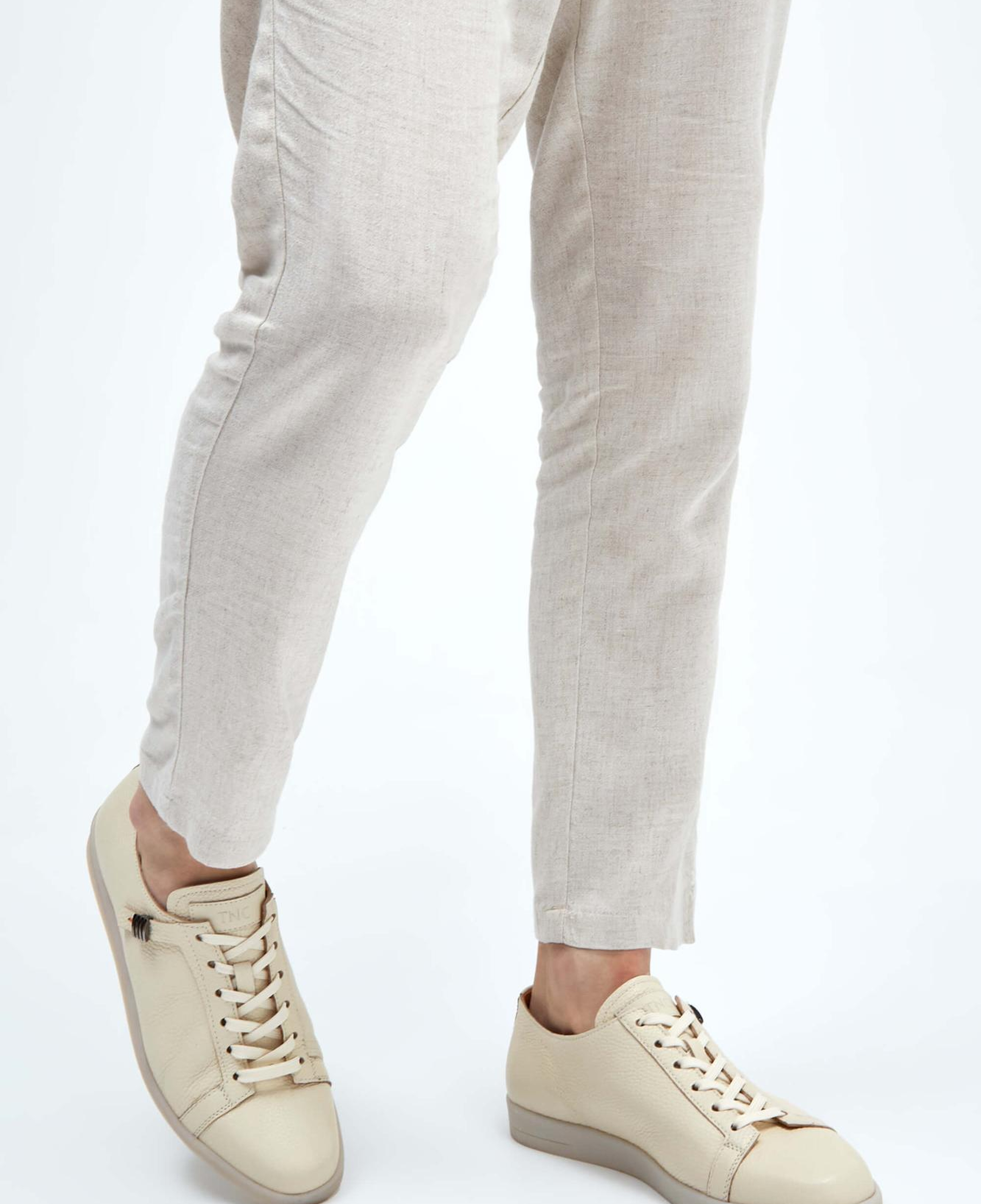 Tamer Tanca Erkek Hakiki Deri Fildişi Sneakers & Spor Ayakkabı