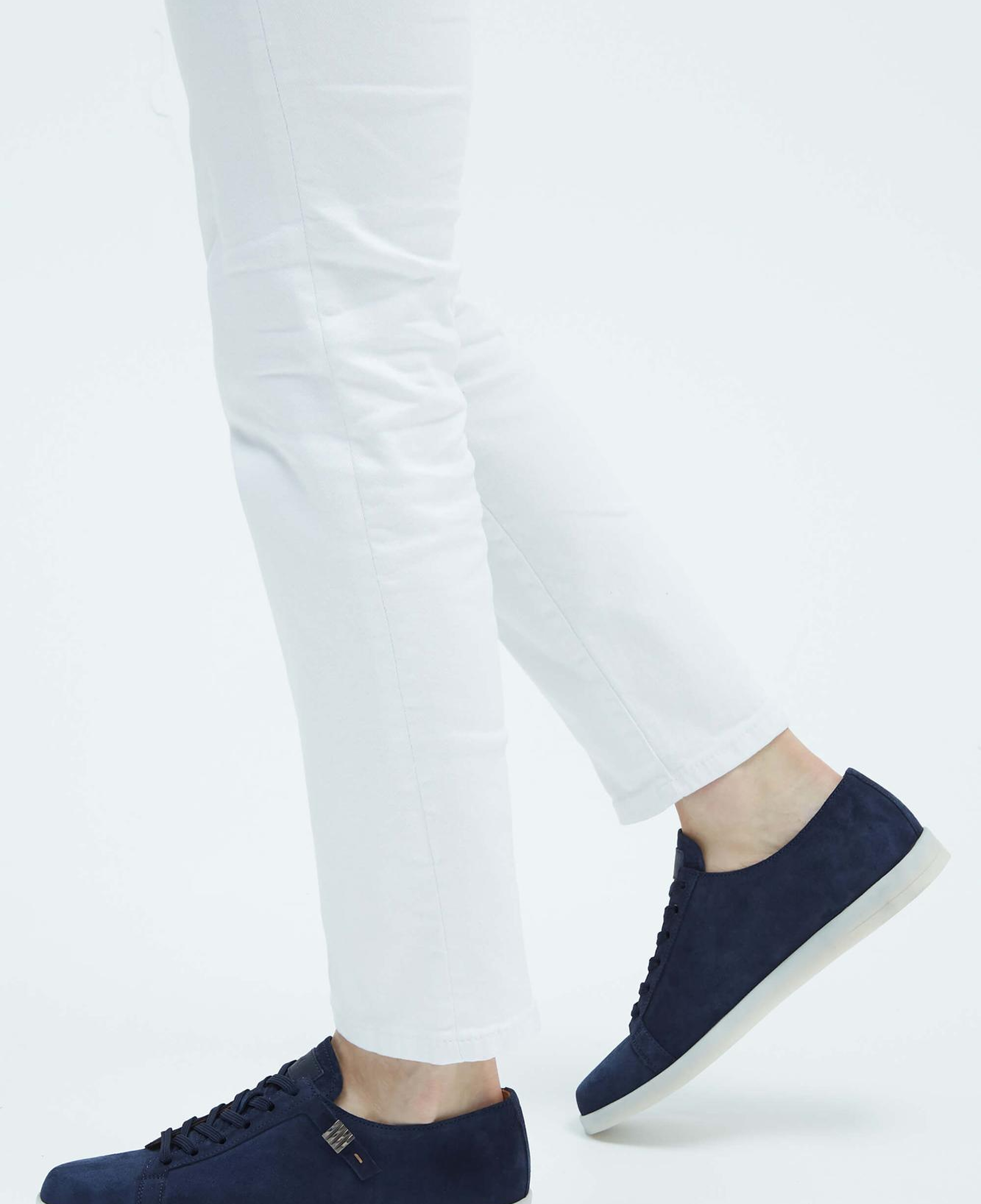 Tamer Tanca Erkek Hakiki Deri Lacivert Süet Sneakers & Spor Ayakkabı