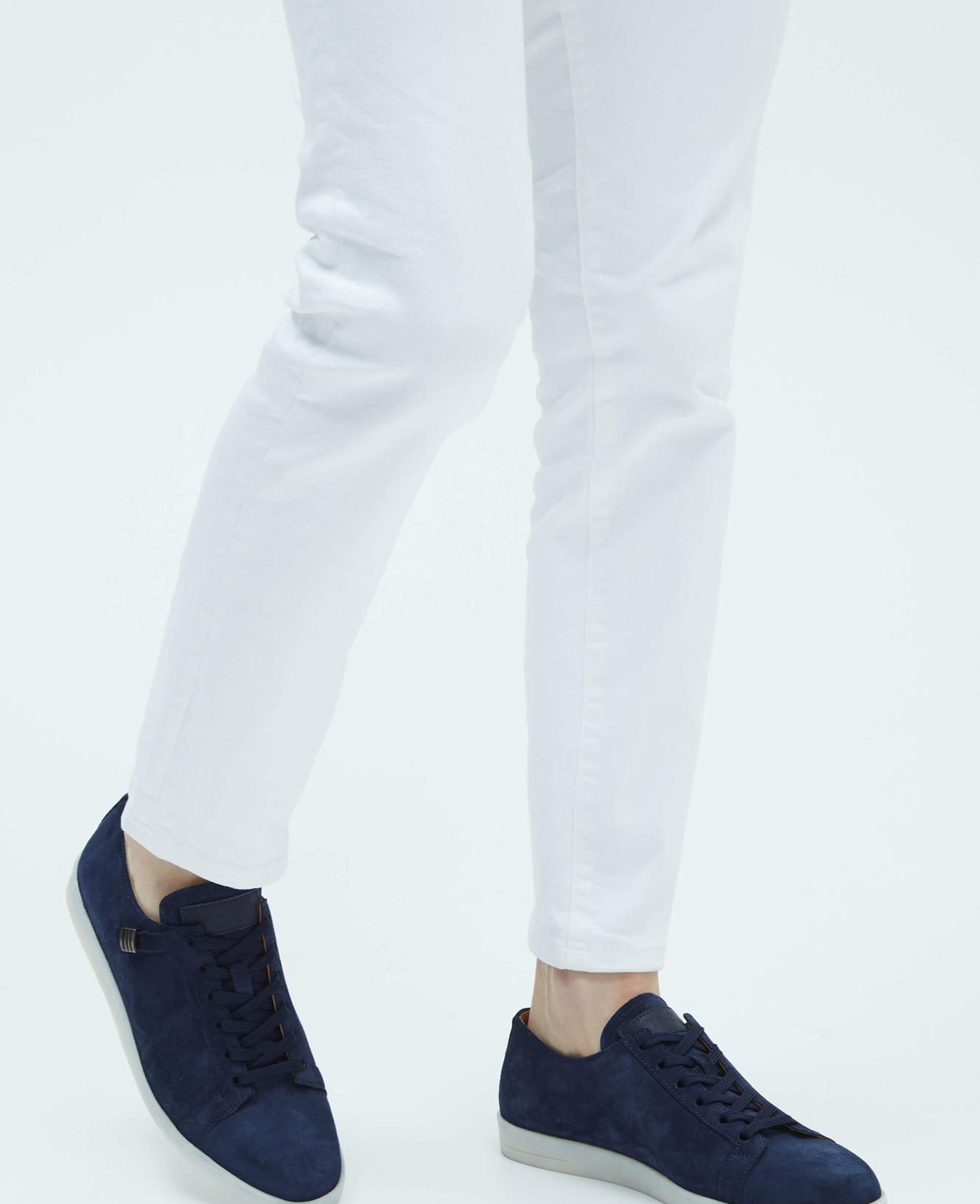 Tamer Tanca Erkek Hakiki Deri Lacivert Süet Sneakers & Spor Ayakkabı