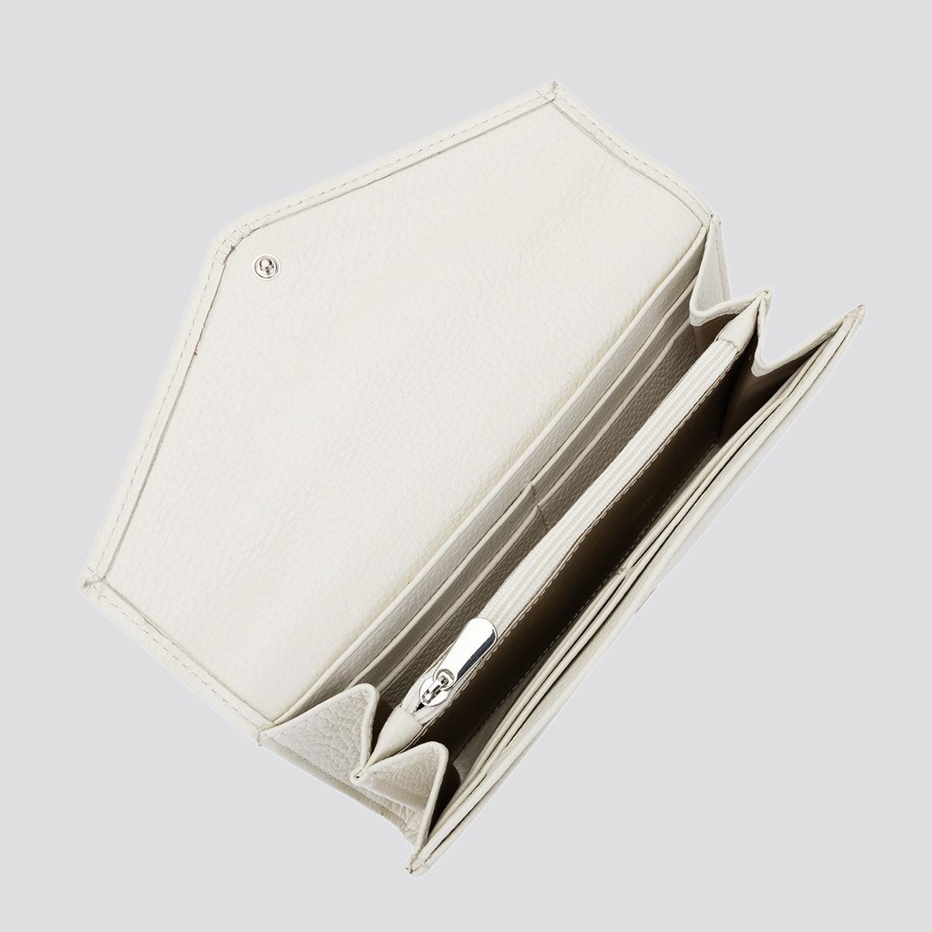 Valmenti Kadın Hakiki Deri Bej Günlük Cuzdan