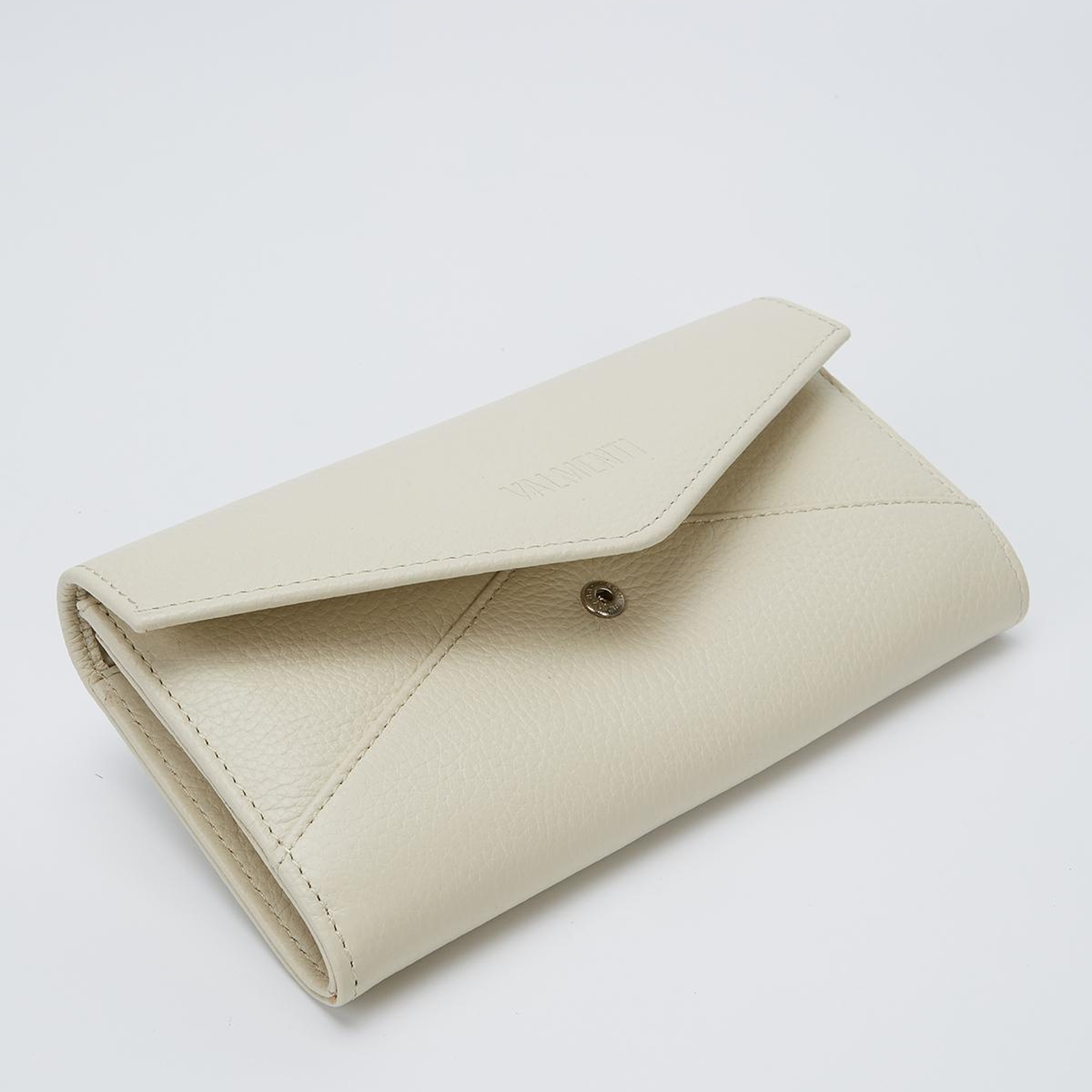 Valmenti Kadın Hakiki Deri Bej Günlük Cuzdan