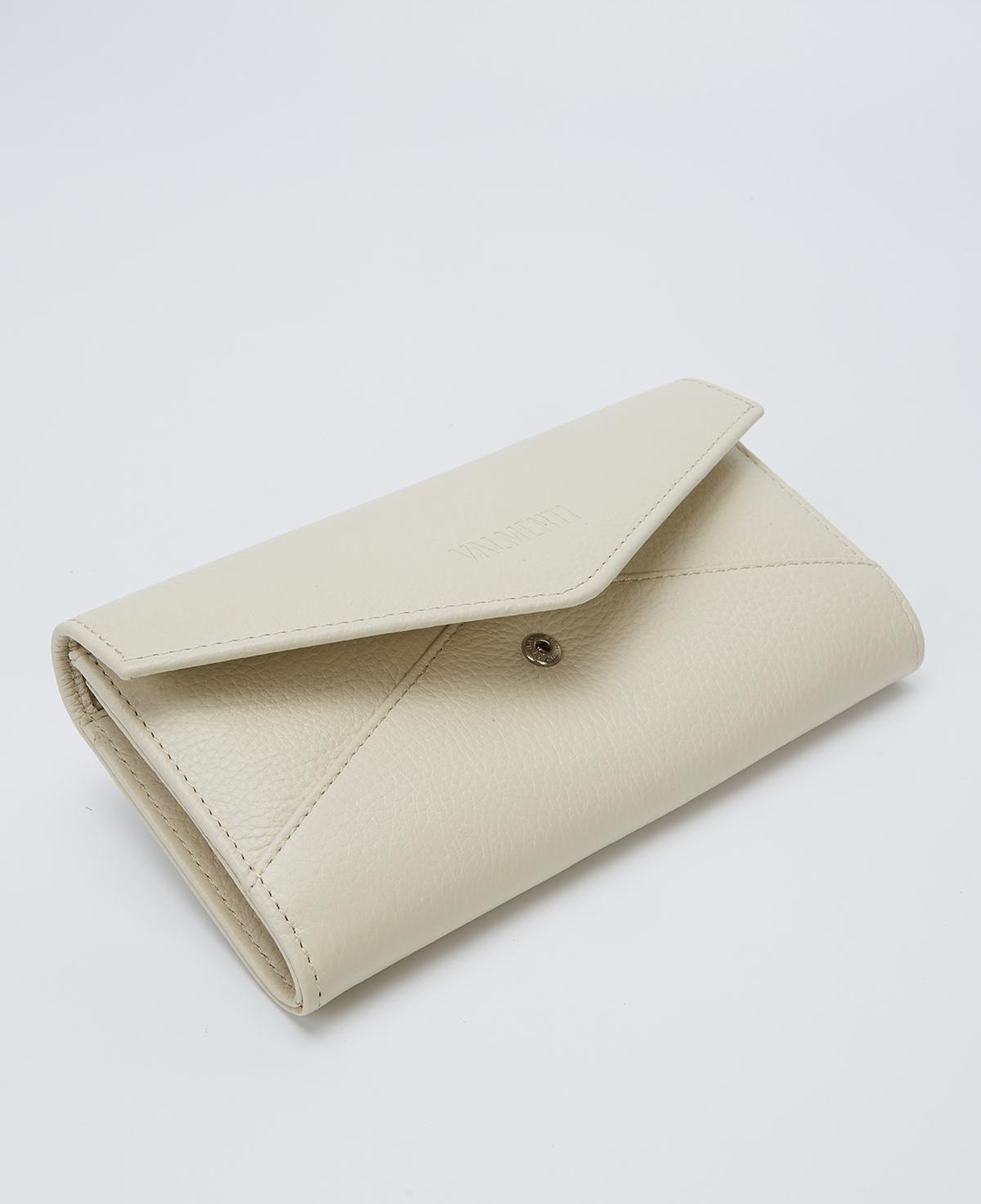 Valmenti Kadın Hakiki Deri Bej Günlük Cuzdan